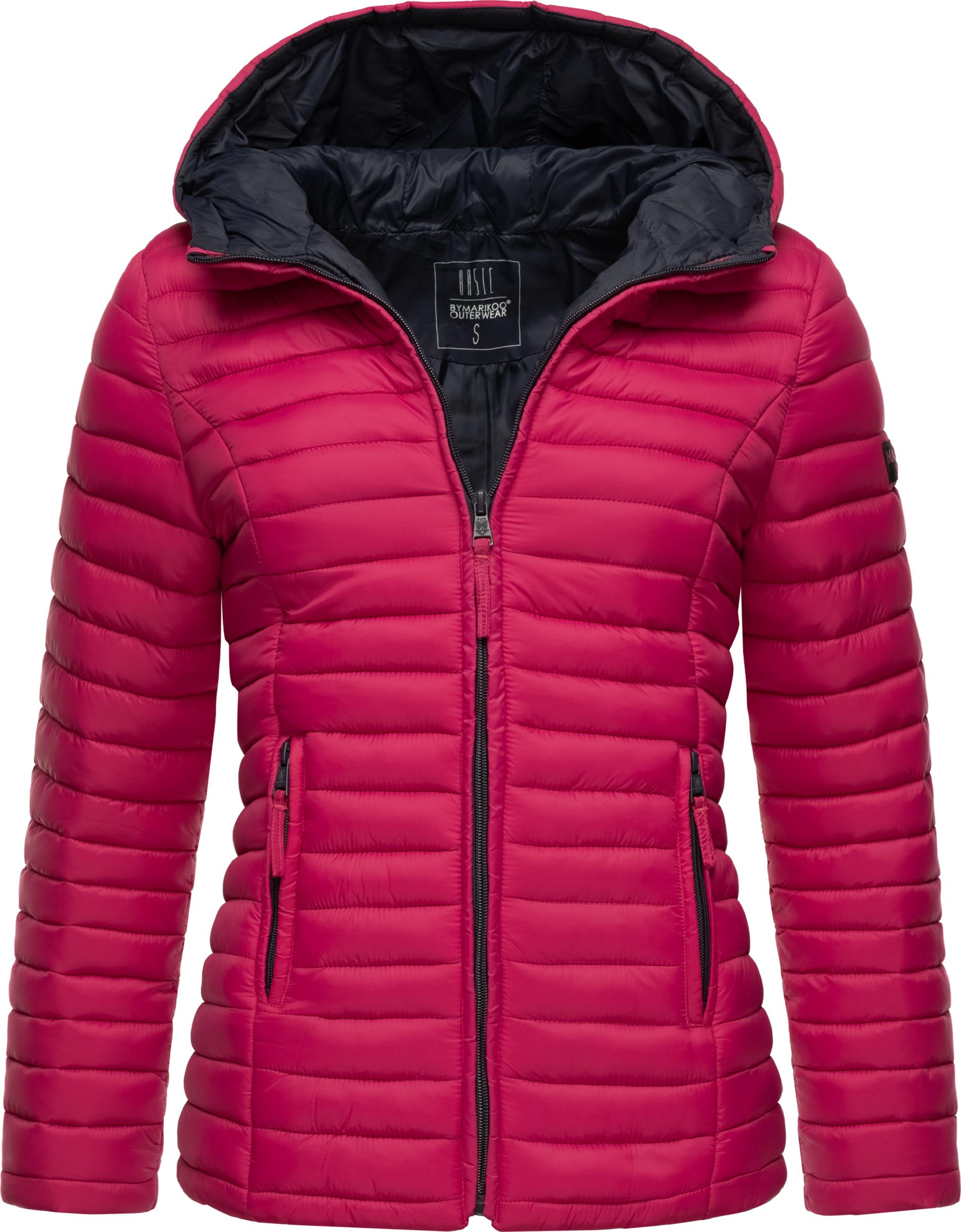 Leichte Steppjacke mit Kapuze "Asraa" Fuchsia