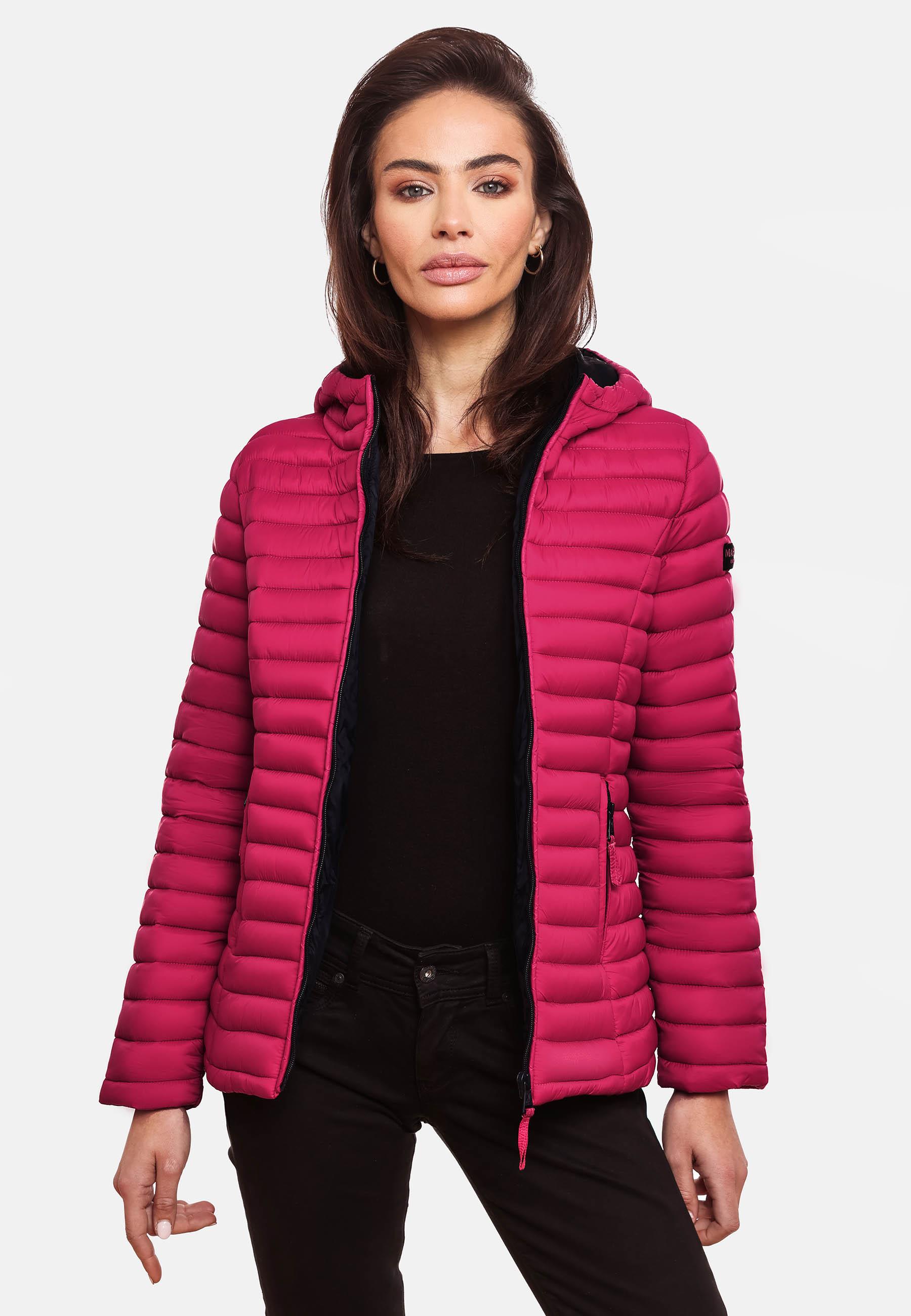 Leichte Steppjacke mit Kapuze "Asraa" Fuchsia