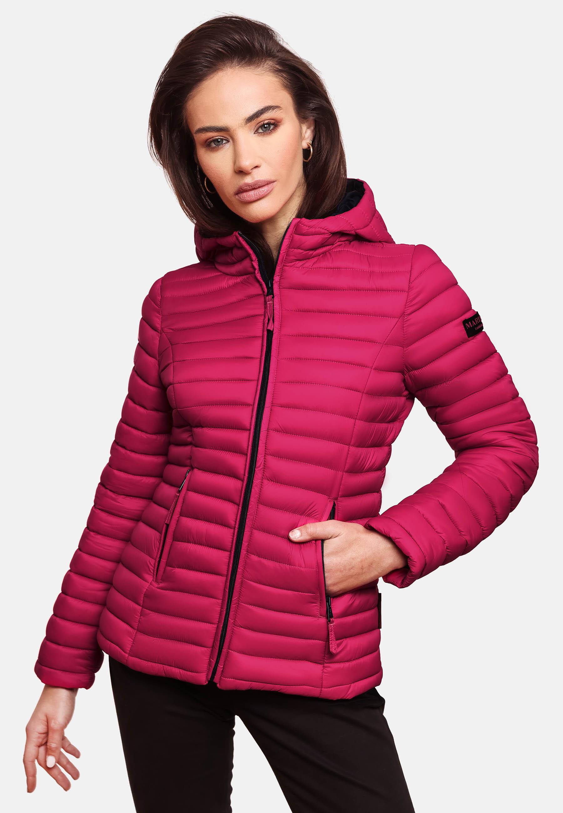 Leichte Steppjacke mit Kapuze "Asraa" Fuchsia