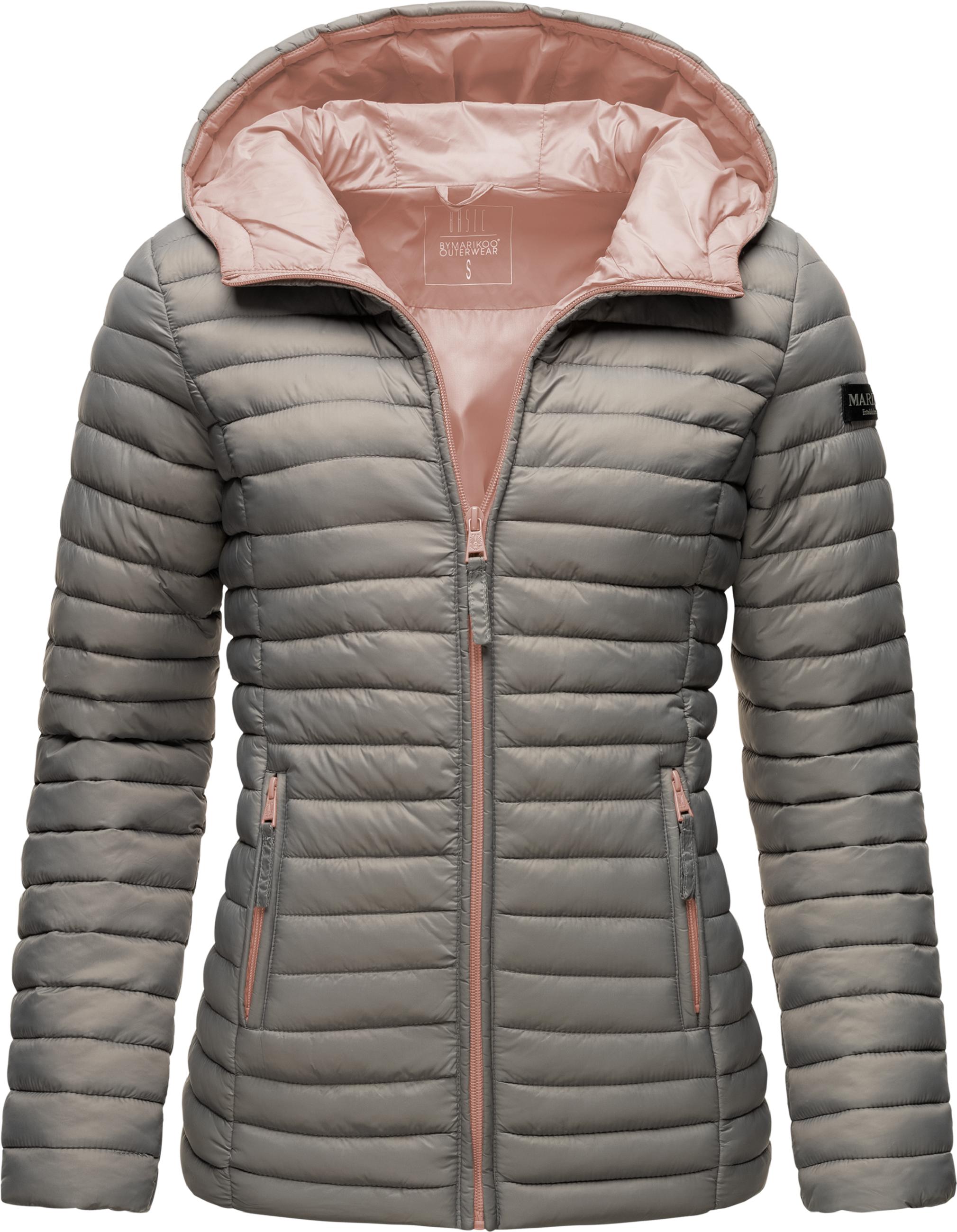 Leichte Steppjacke mit Kapuze "Asraa" Grey