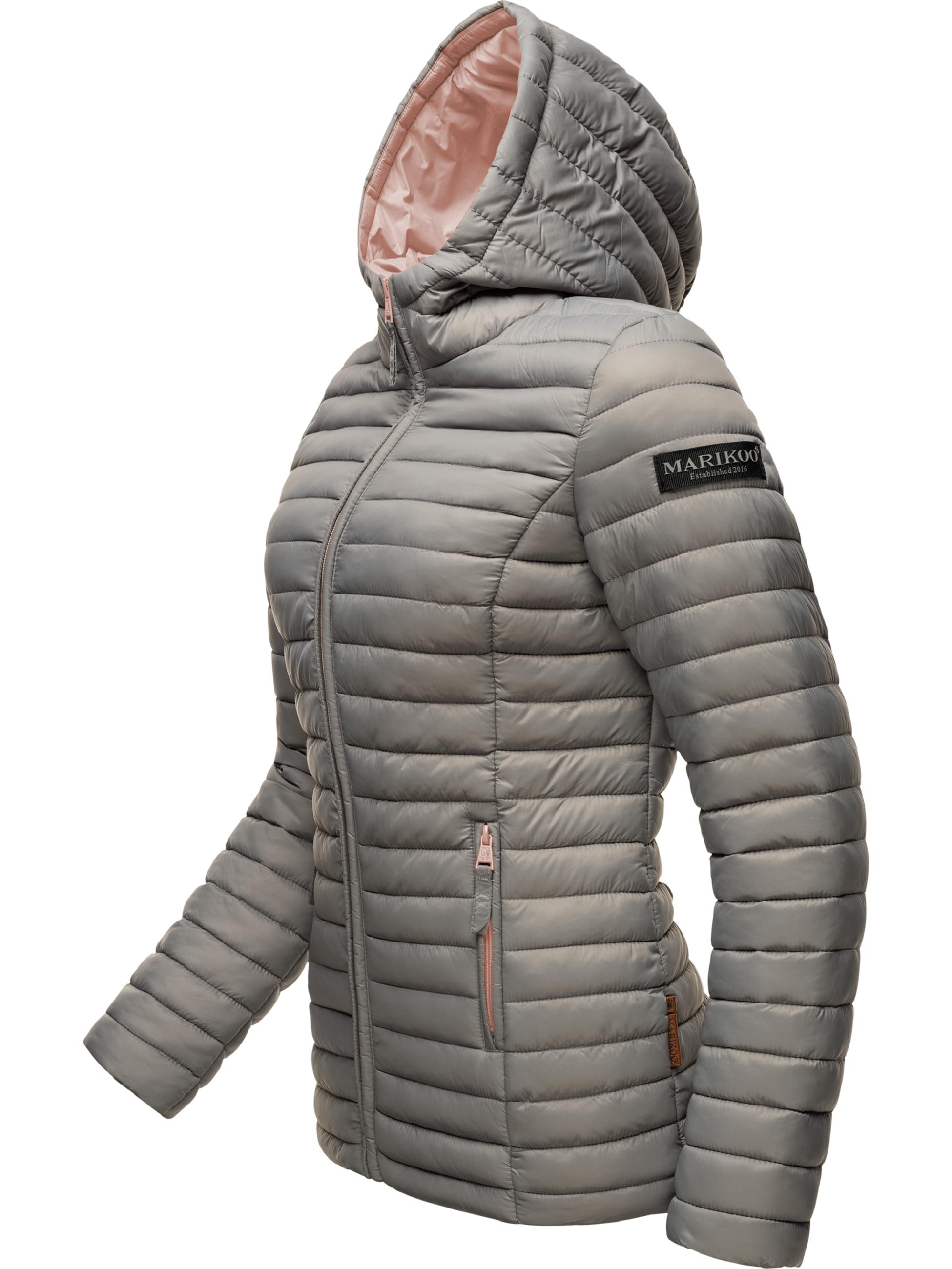 Leichte Steppjacke mit Kapuze "Asraa" Grey