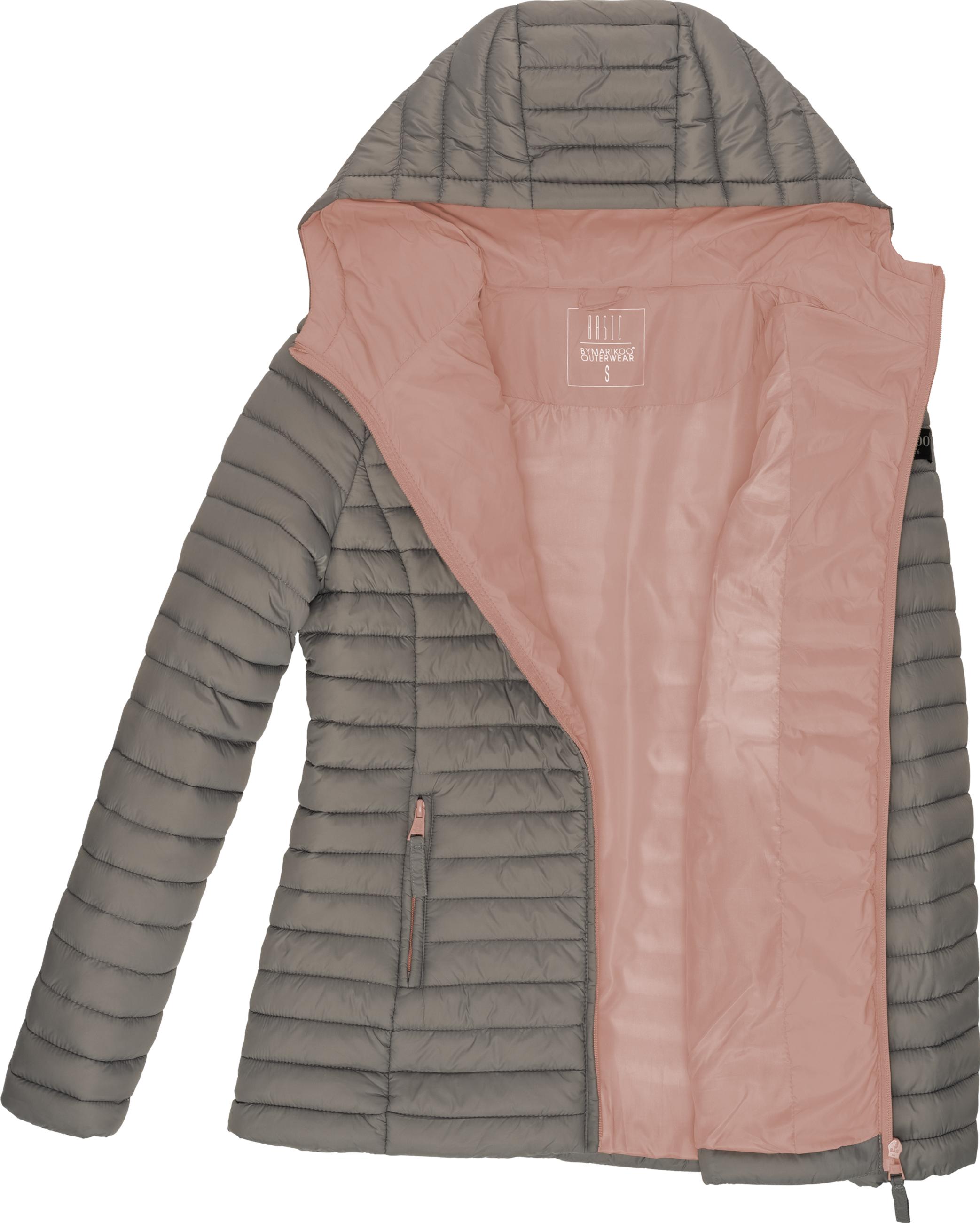 Leichte Steppjacke mit Kapuze "Asraa" Grey