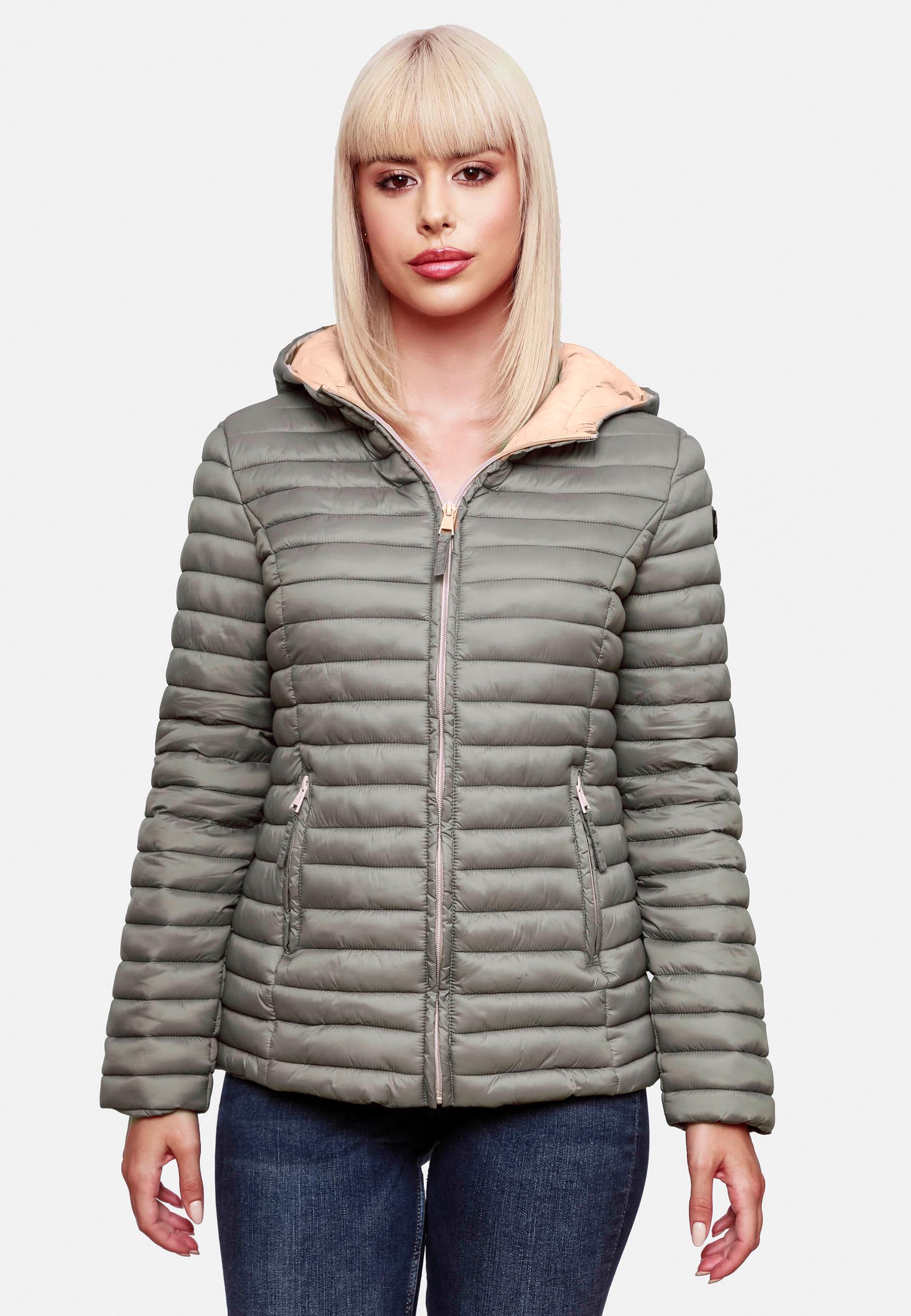 Leichte Steppjacke mit Kapuze "Asraa" Grey