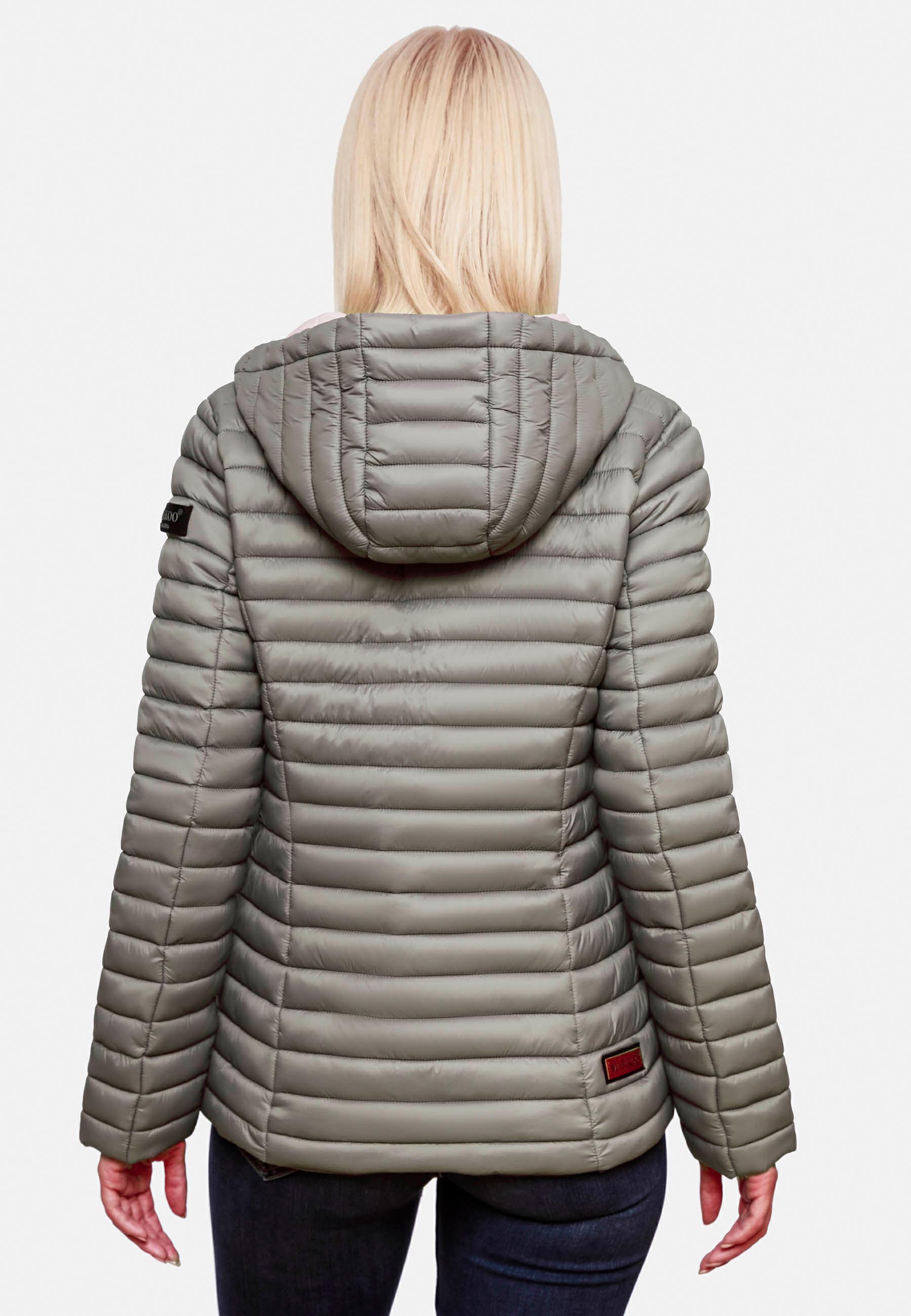 Leichte Steppjacke mit Kapuze "Asraa" Grey