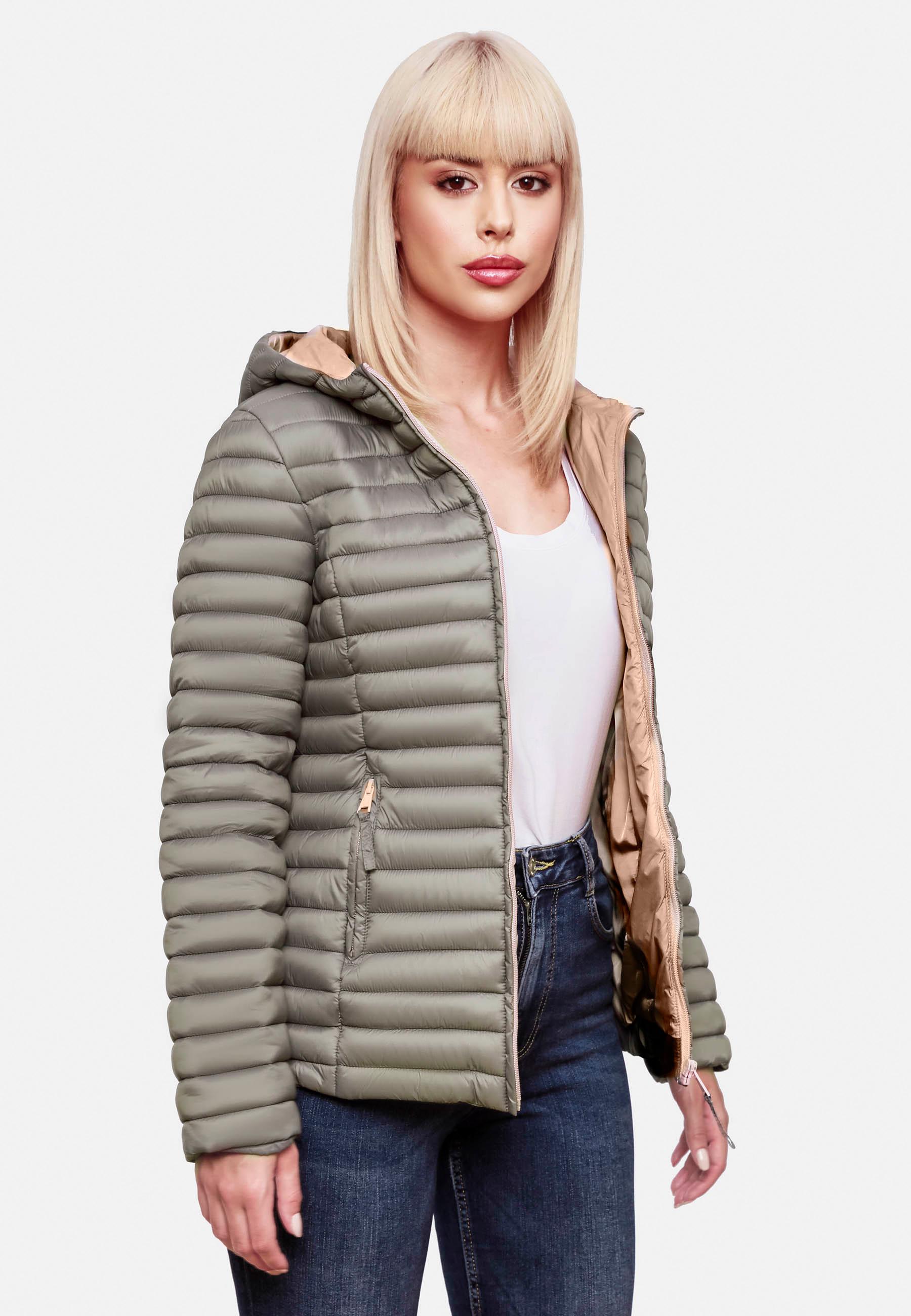 Leichte Steppjacke mit Kapuze "Asraa" Grey