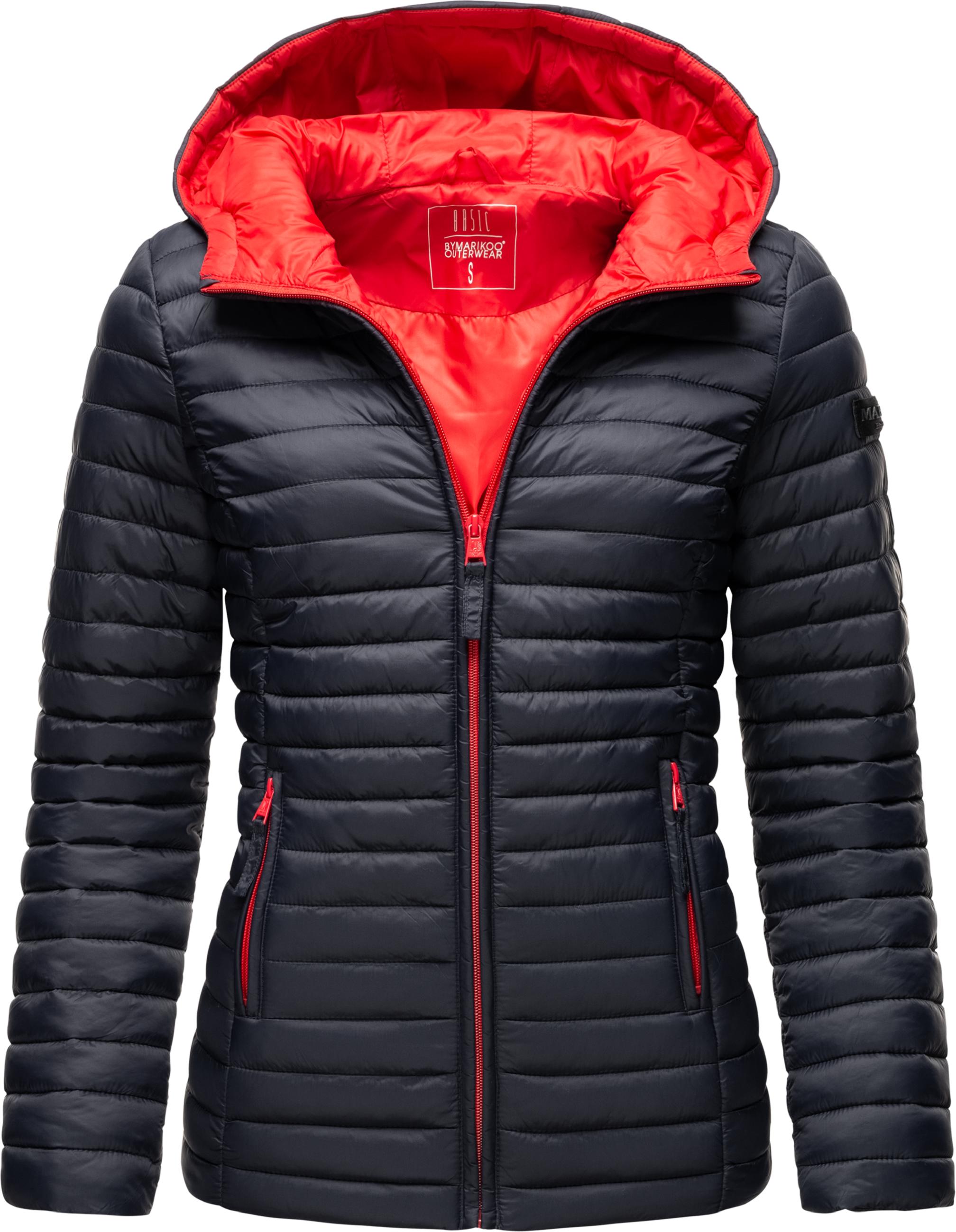 Leichte Steppjacke mit Kapuze "Asraa" Navy