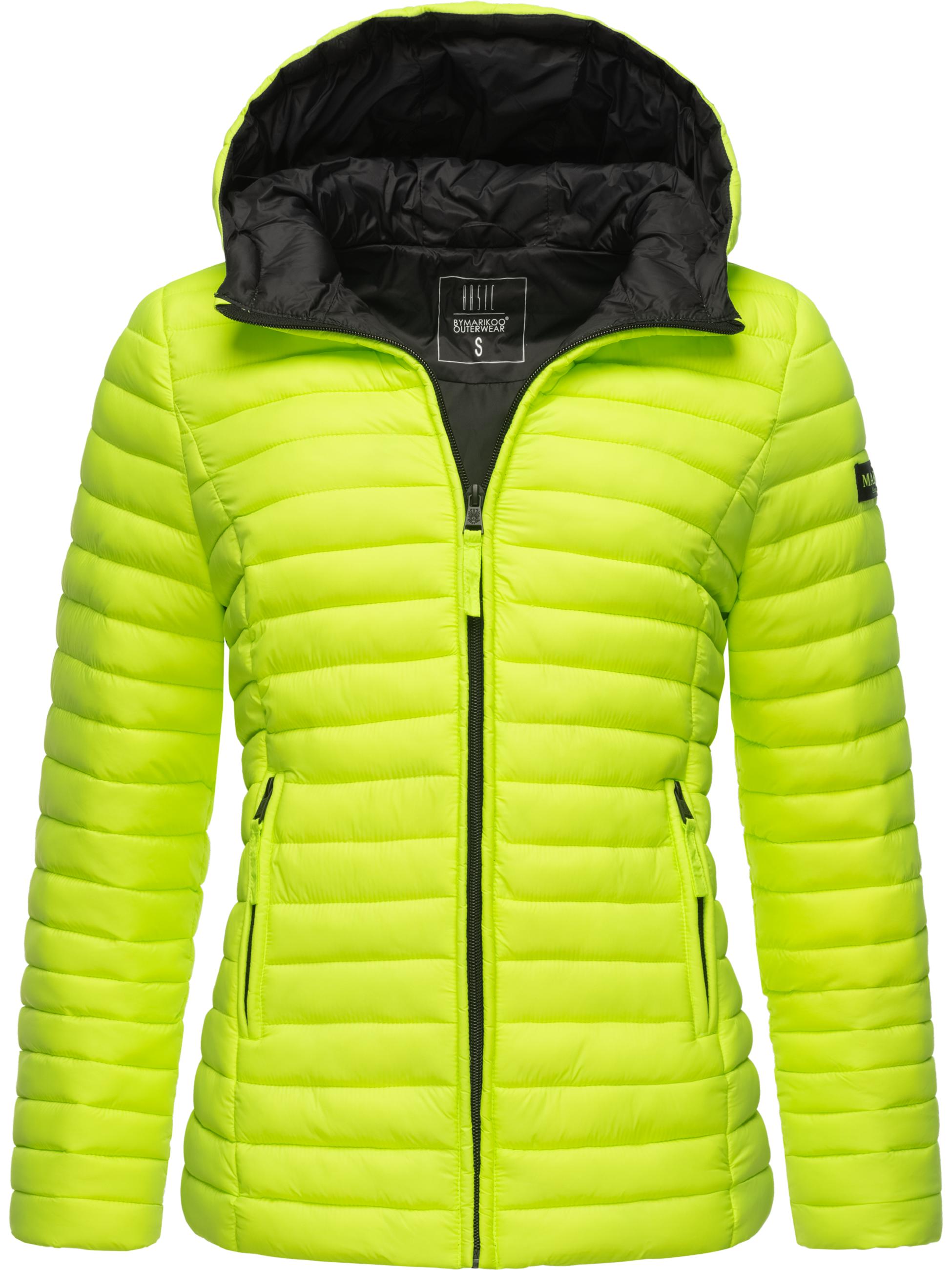 Leichte Steppjacke mit Kapuze "Asraa" Neon Green