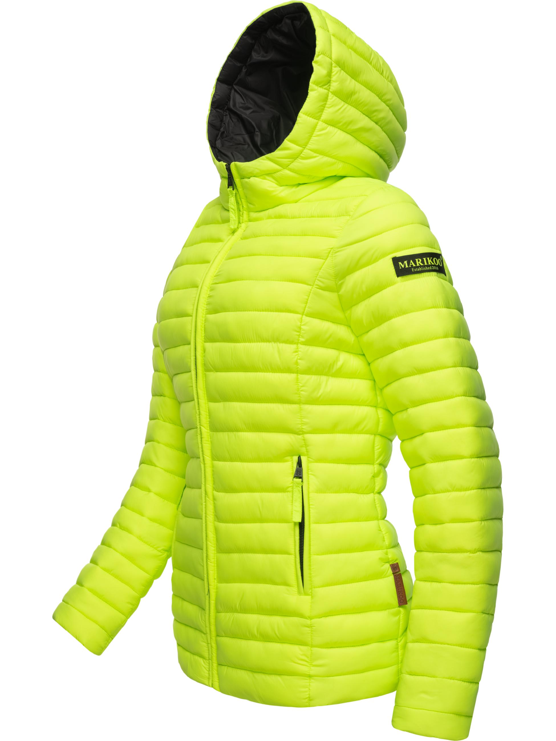 Leichte Steppjacke mit Kapuze "Asraa" Neon Green