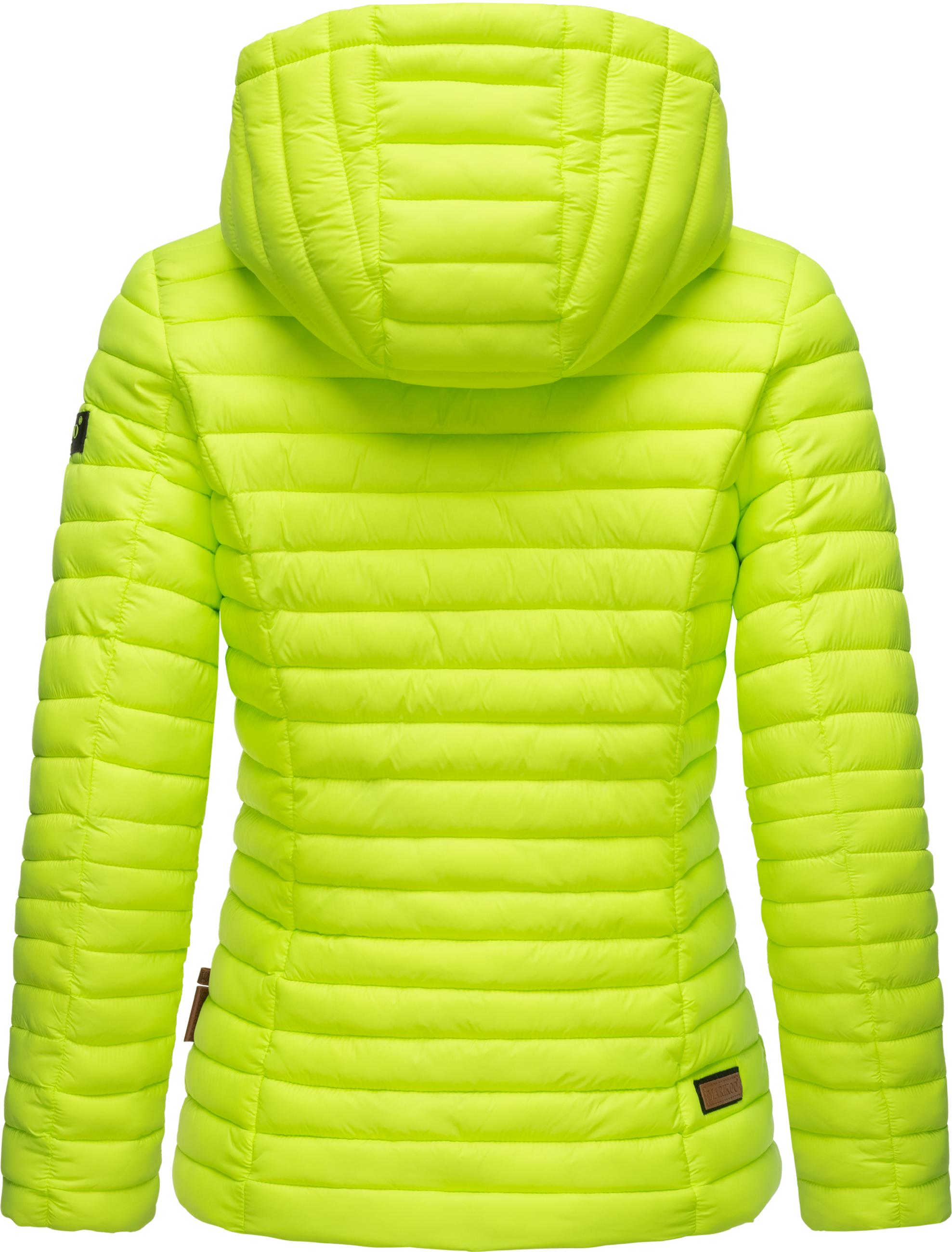 Leichte Steppjacke mit Kapuze "Asraa" Neon Green