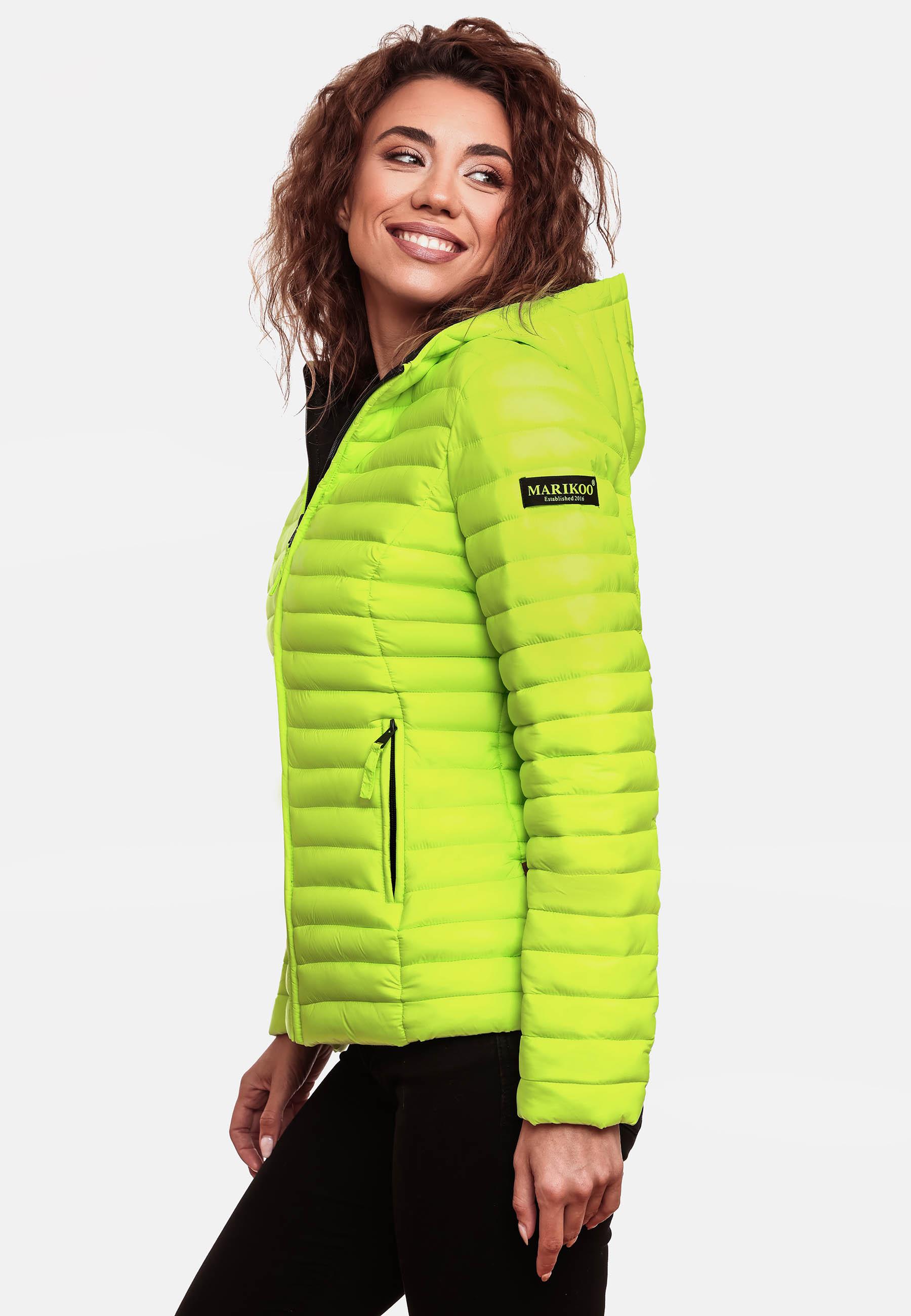 Leichte Steppjacke mit Kapuze "Asraa" Neon Green