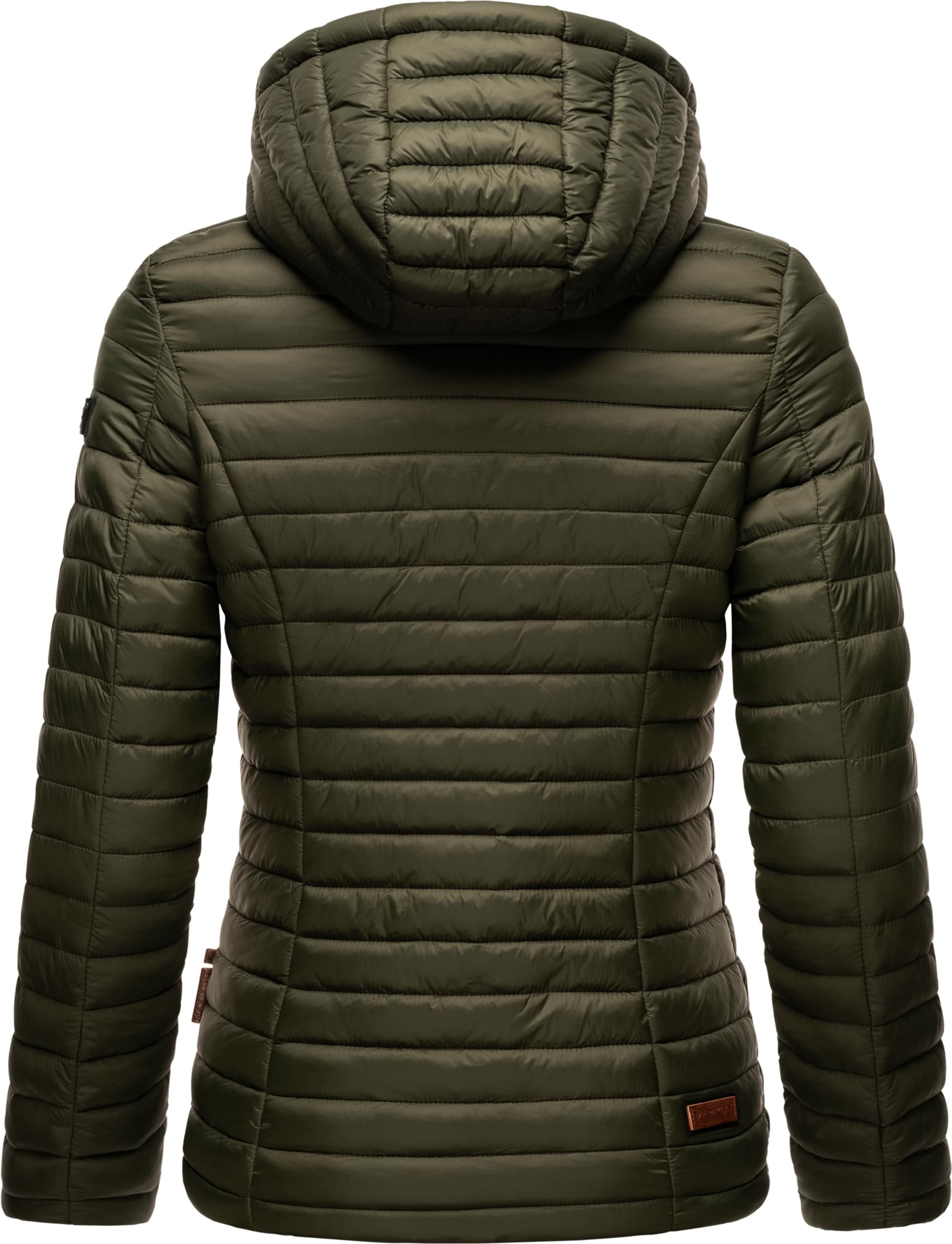 Leichte Steppjacke mit Kapuze "Asraa" Olive