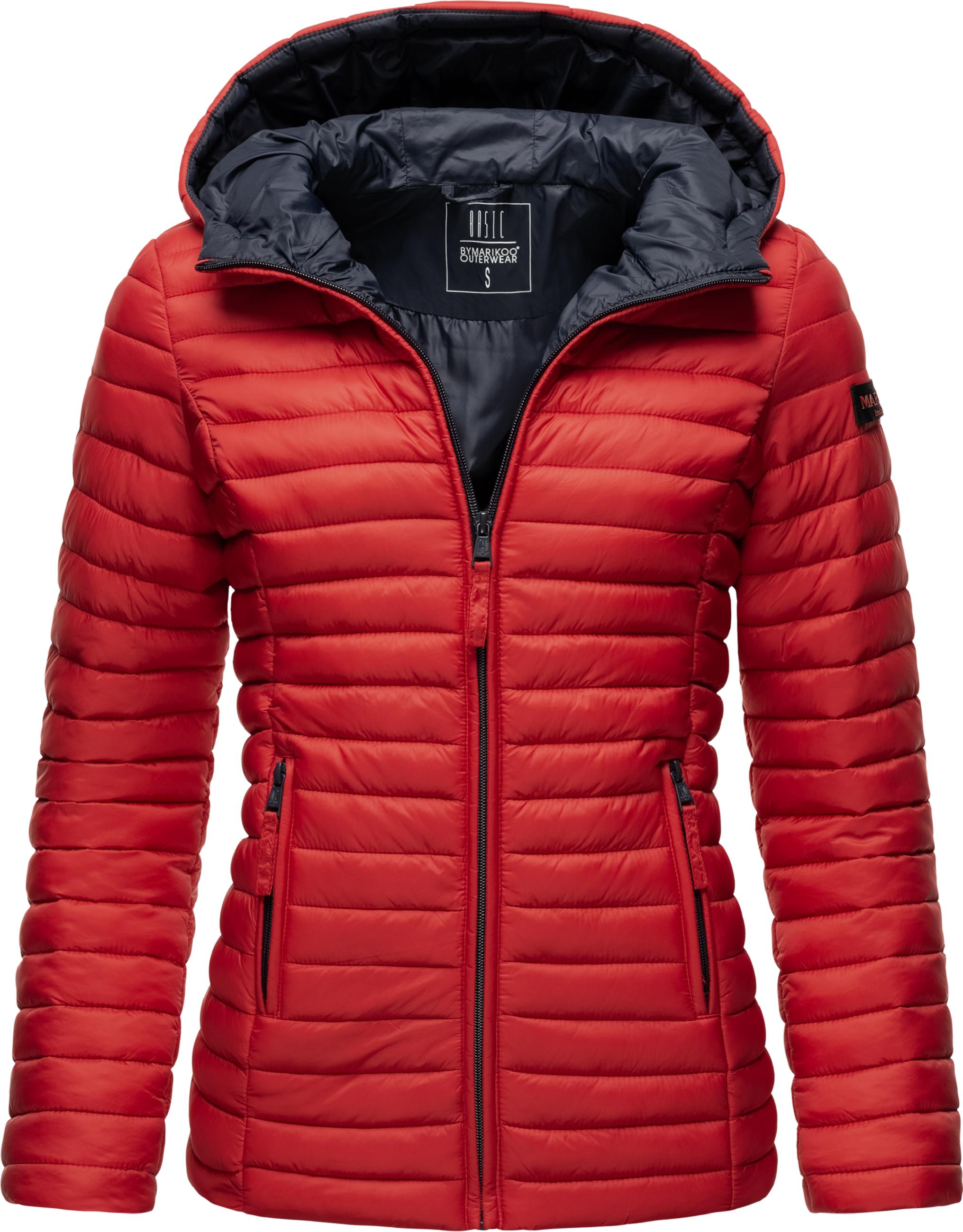 Leichte Steppjacke mit Kapuze "Asraa" Red