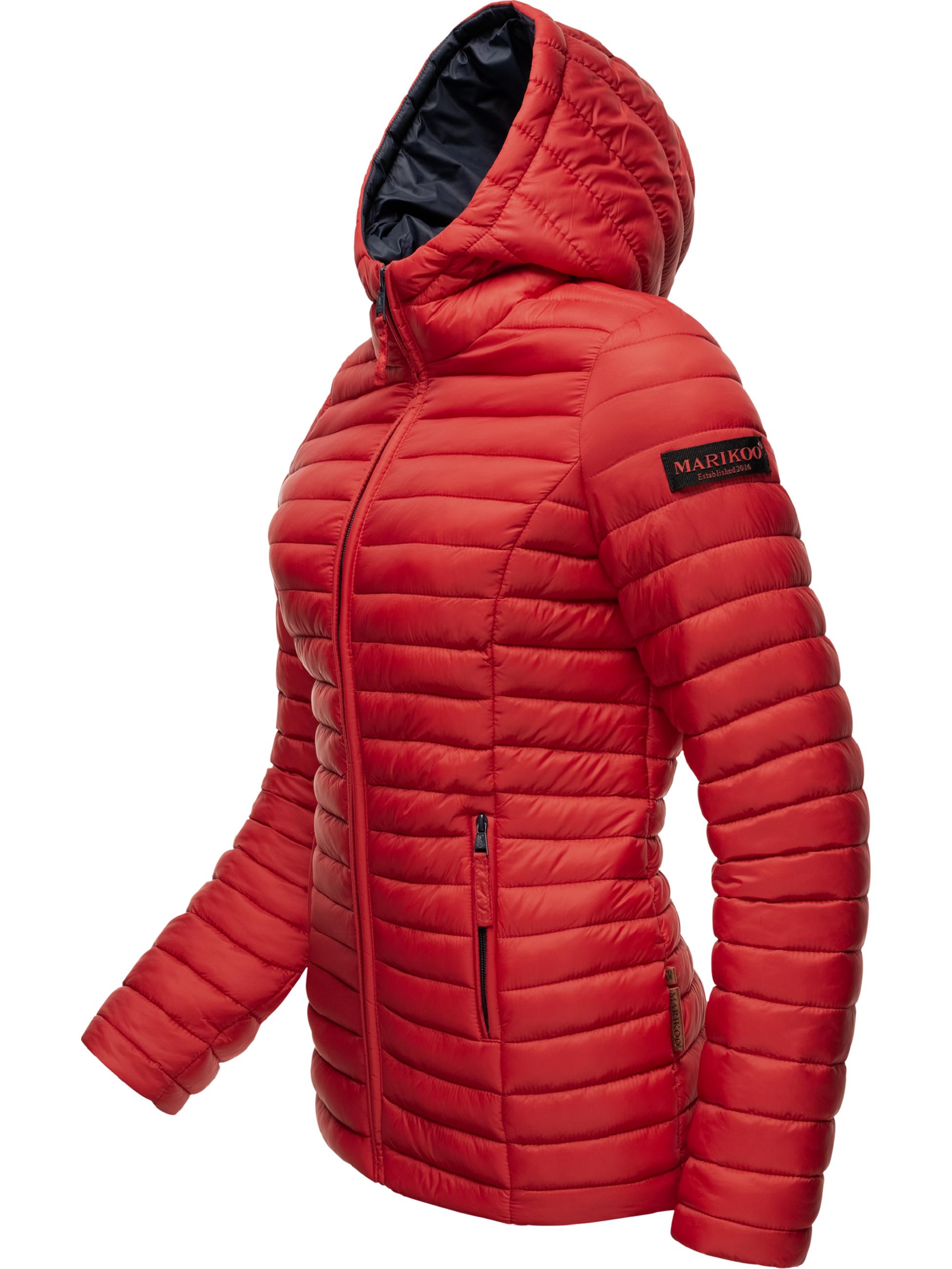 Leichte Steppjacke mit Kapuze "Asraa" Red