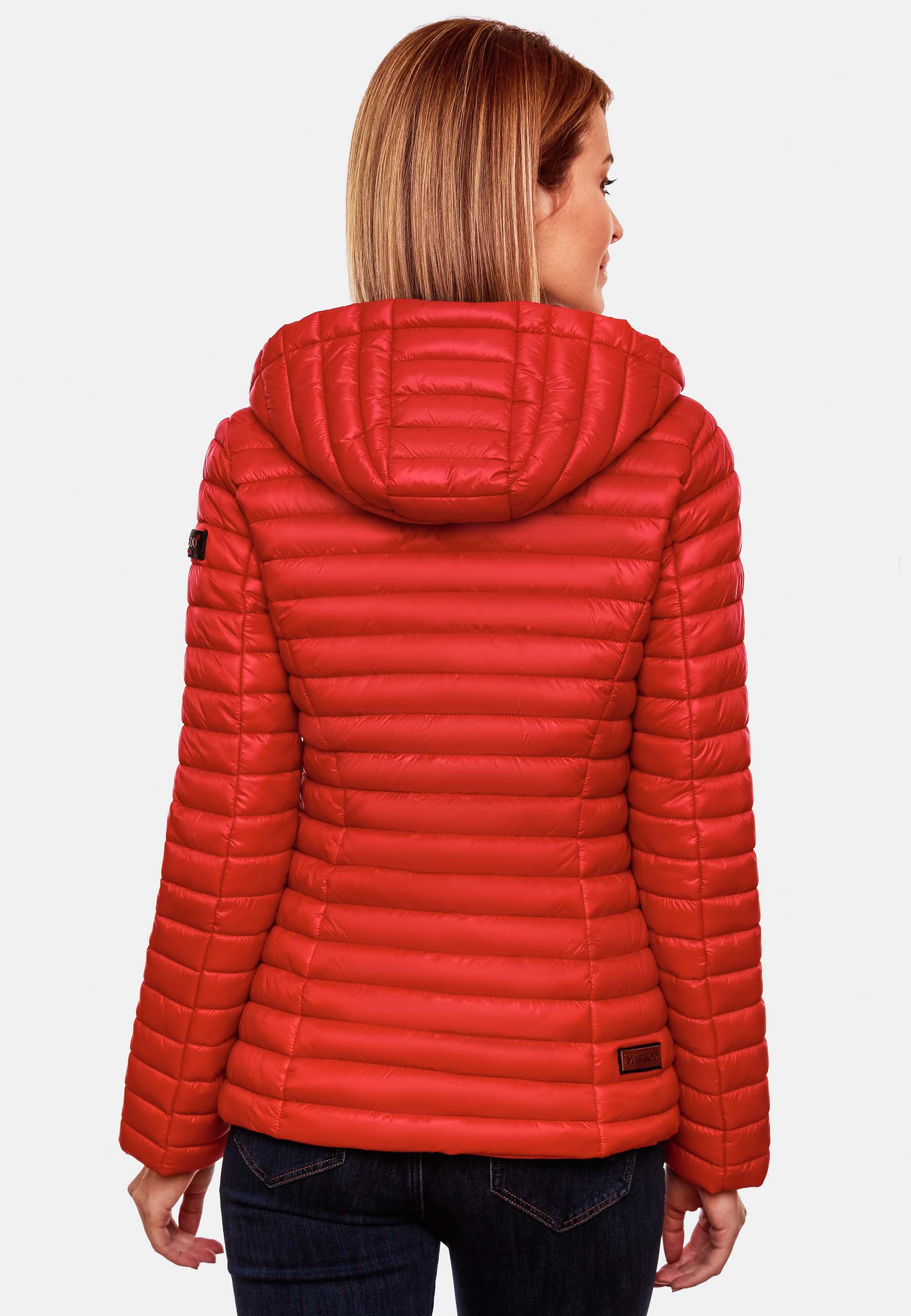 Leichte Steppjacke mit Kapuze "Asraa" Red