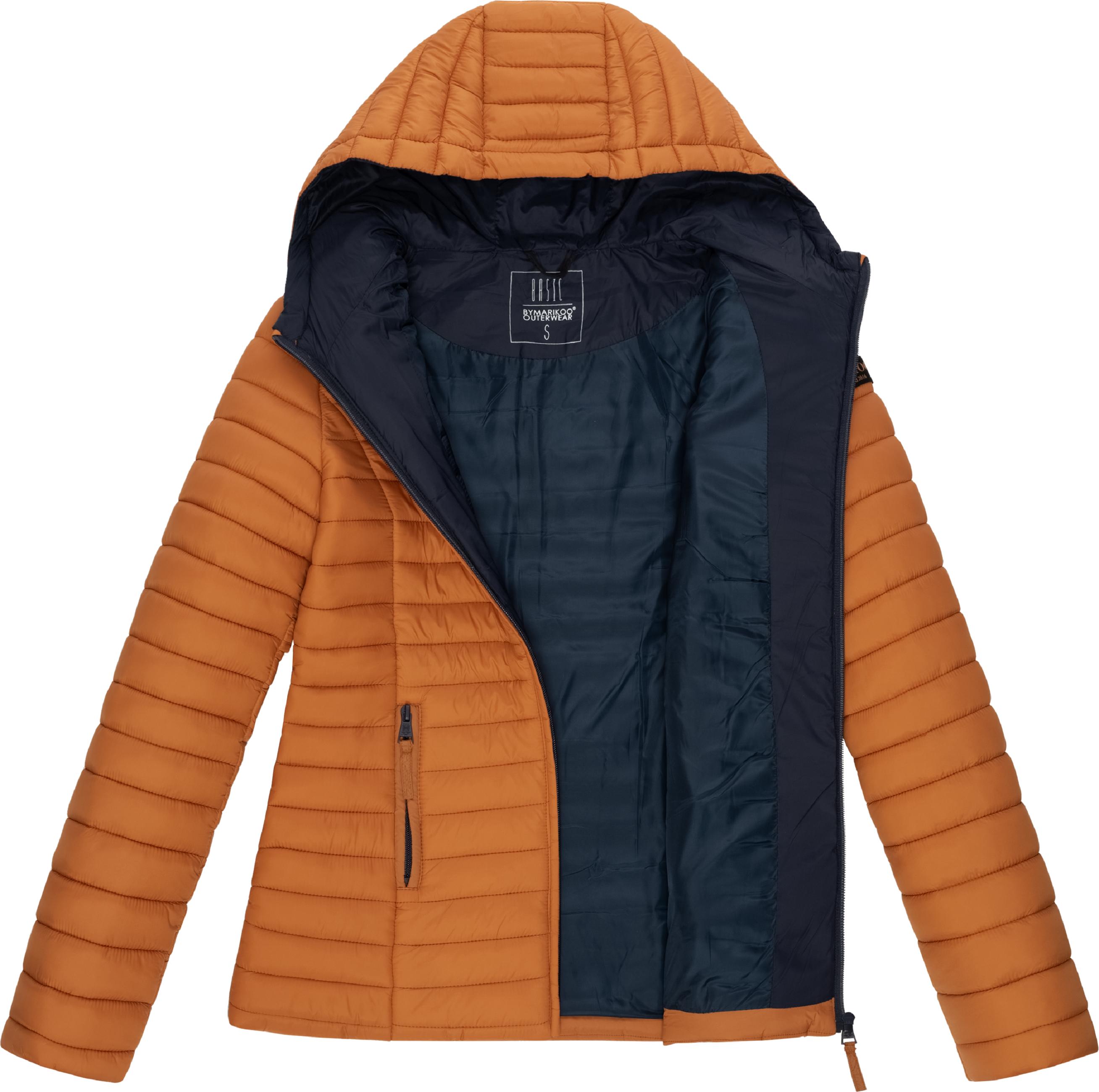 Leichte Steppjacke mit Kapuze "Asraa" Rusty Cinnamon