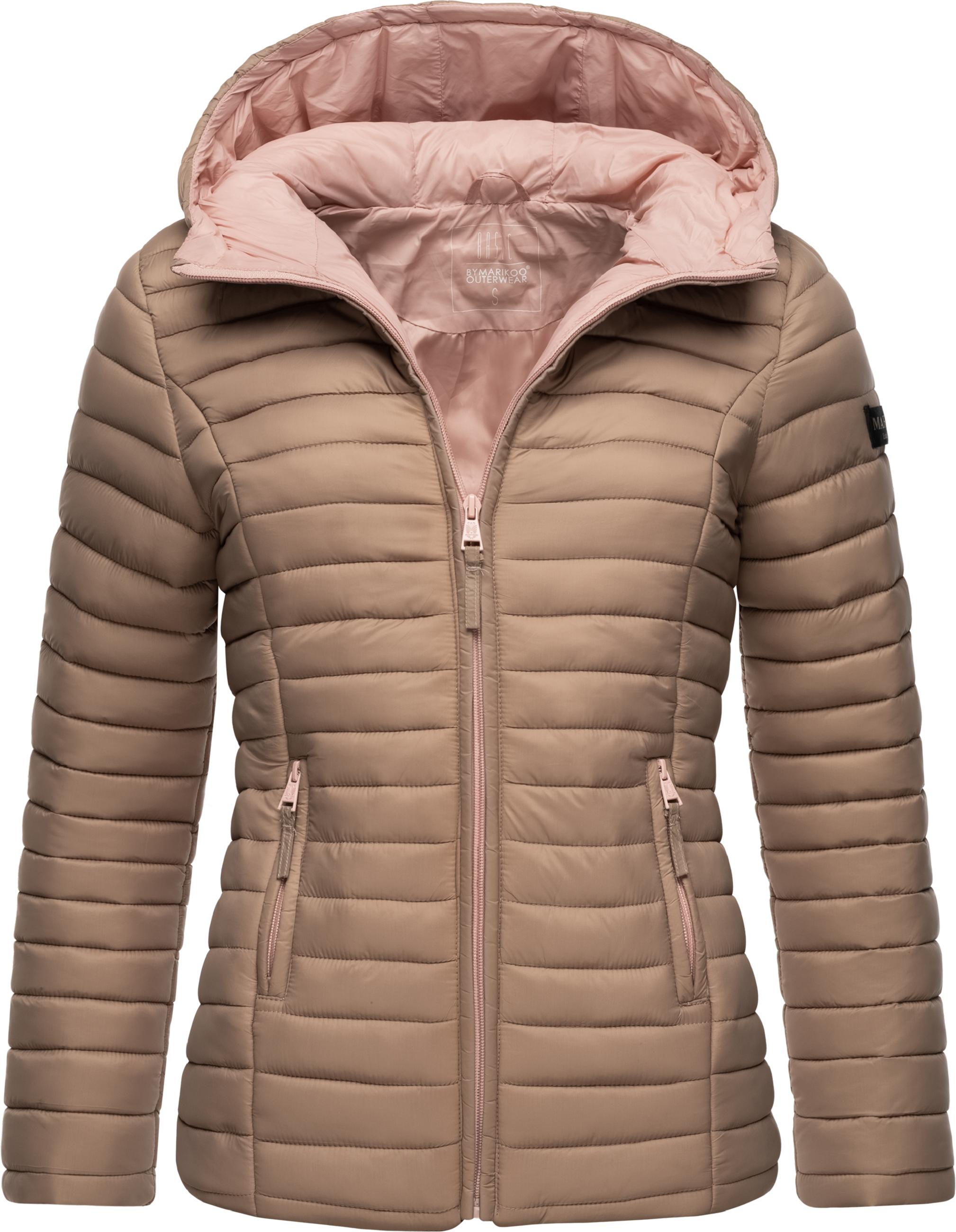 Leichte Steppjacke mit Kapuze "Asraa" Taupe