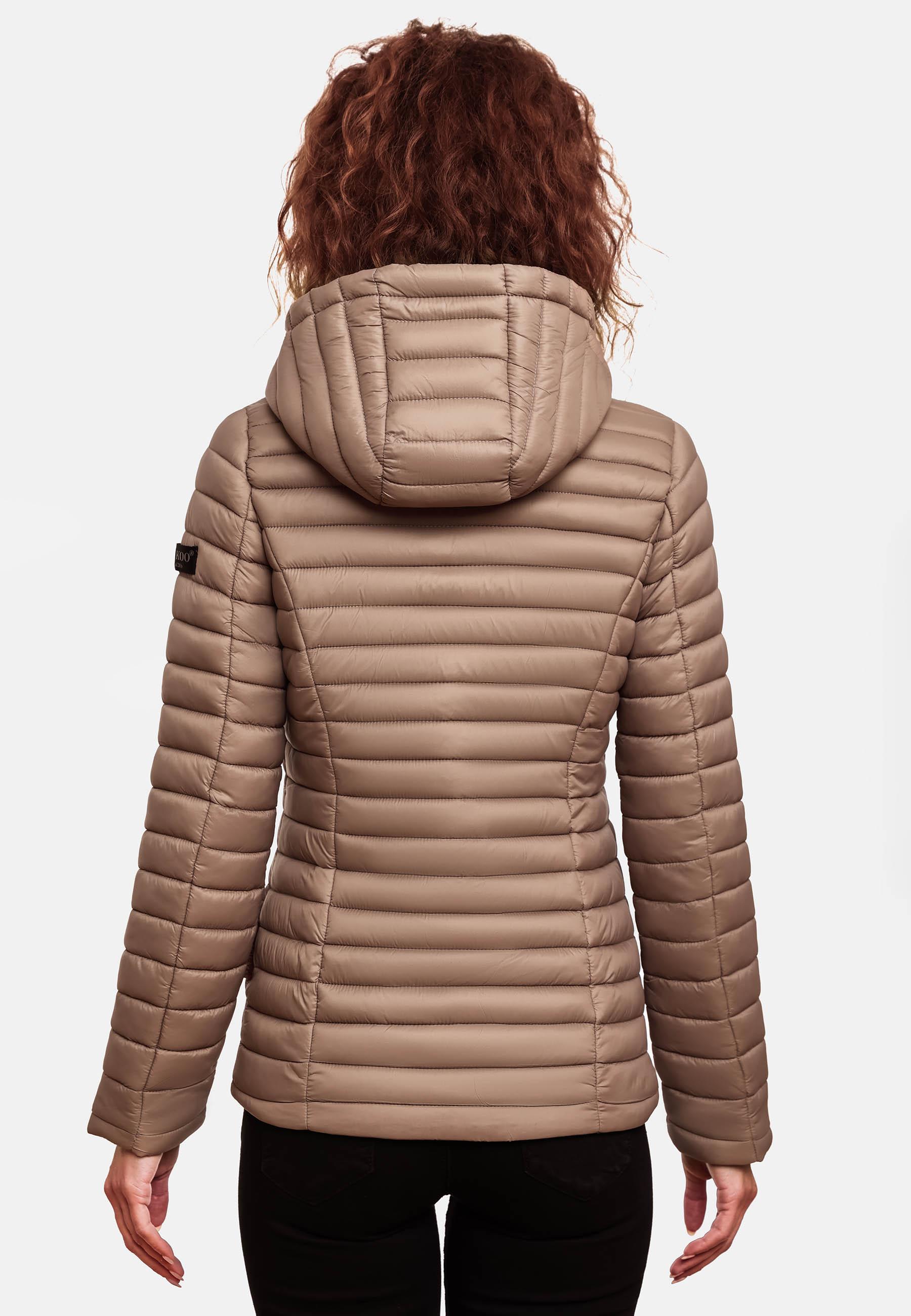 Leichte Steppjacke mit Kapuze "Asraa" Taupe