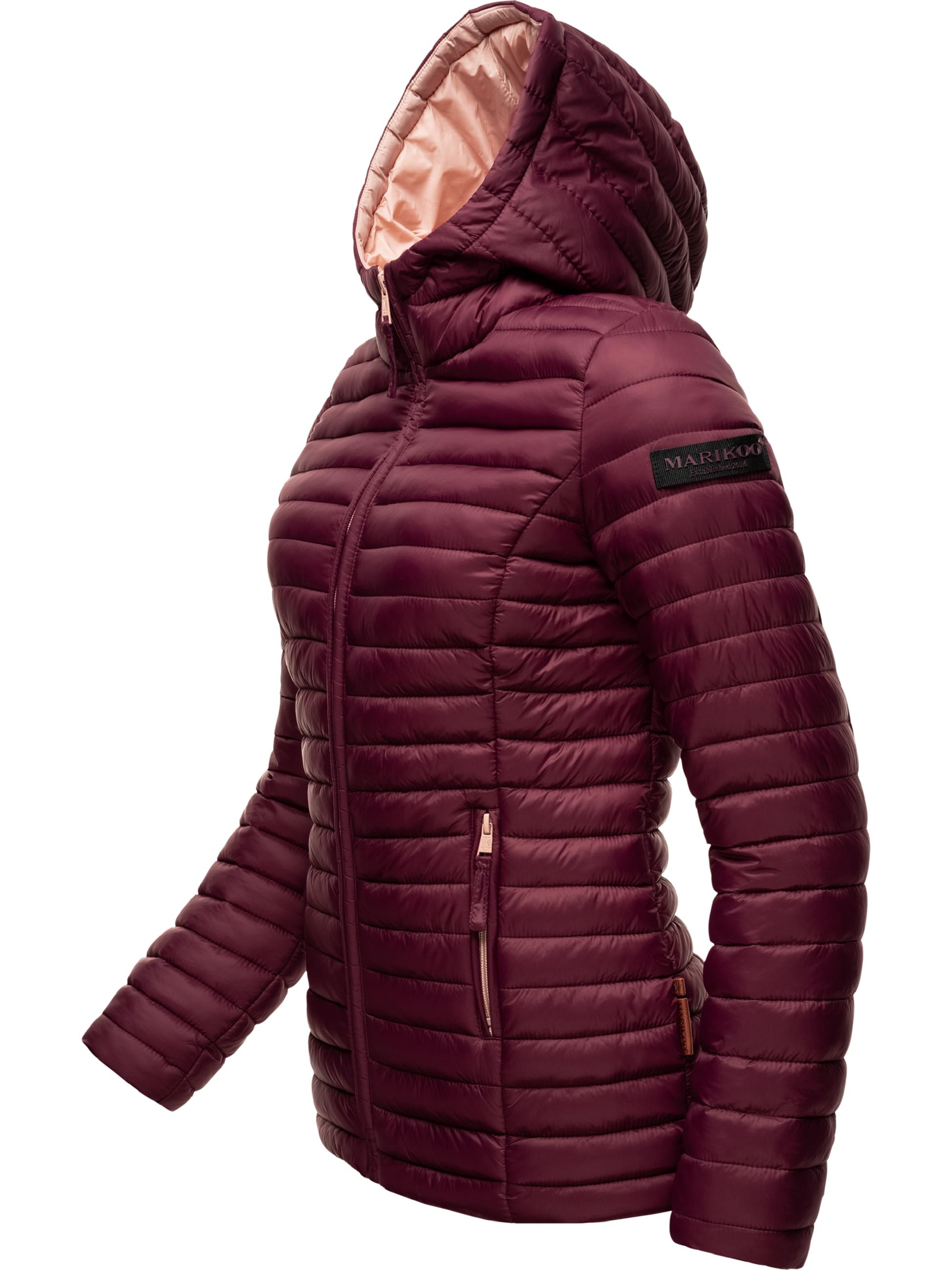 Leichte Steppjacke mit Kapuze "Asraa" Wine