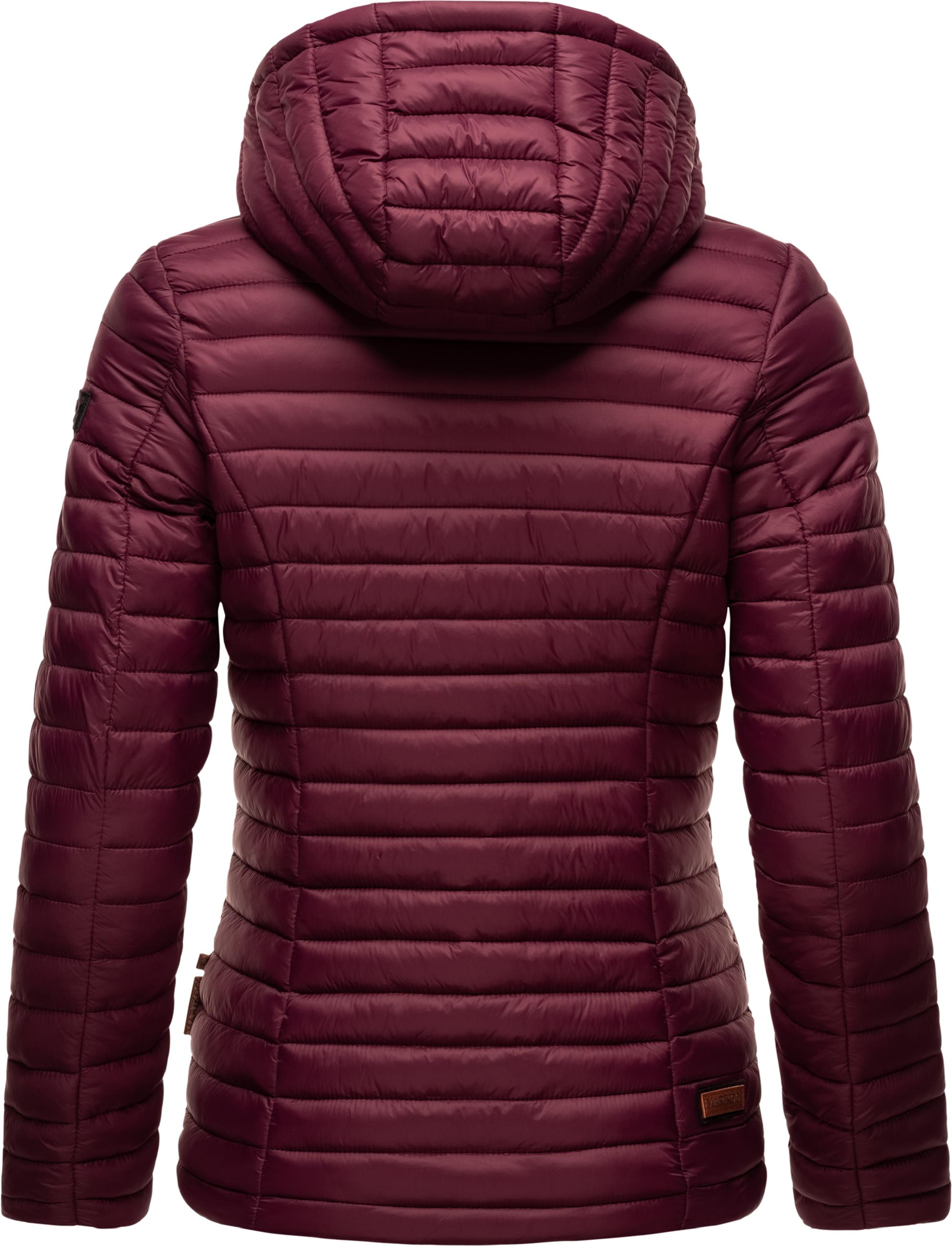 Leichte Steppjacke mit Kapuze "Asraa" Wine