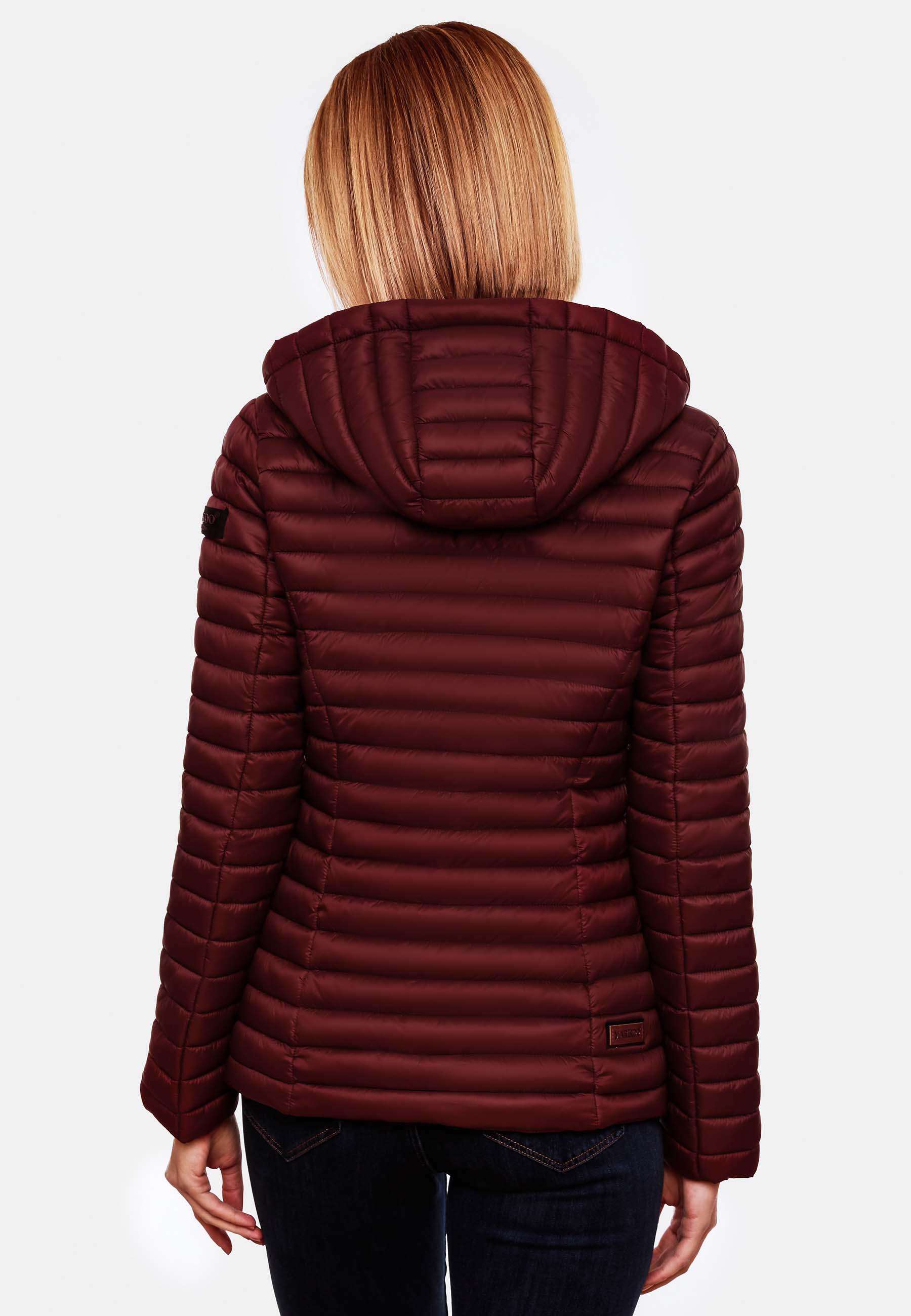 Leichte Steppjacke mit Kapuze "Asraa" Wine