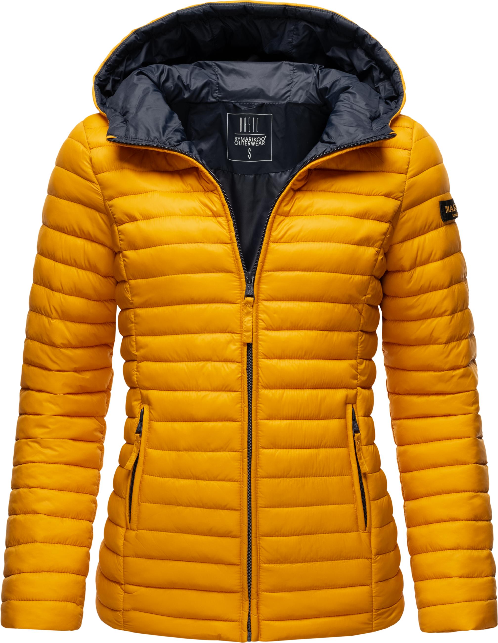 Leichte Steppjacke mit Kapuze "Asraa" Yellow