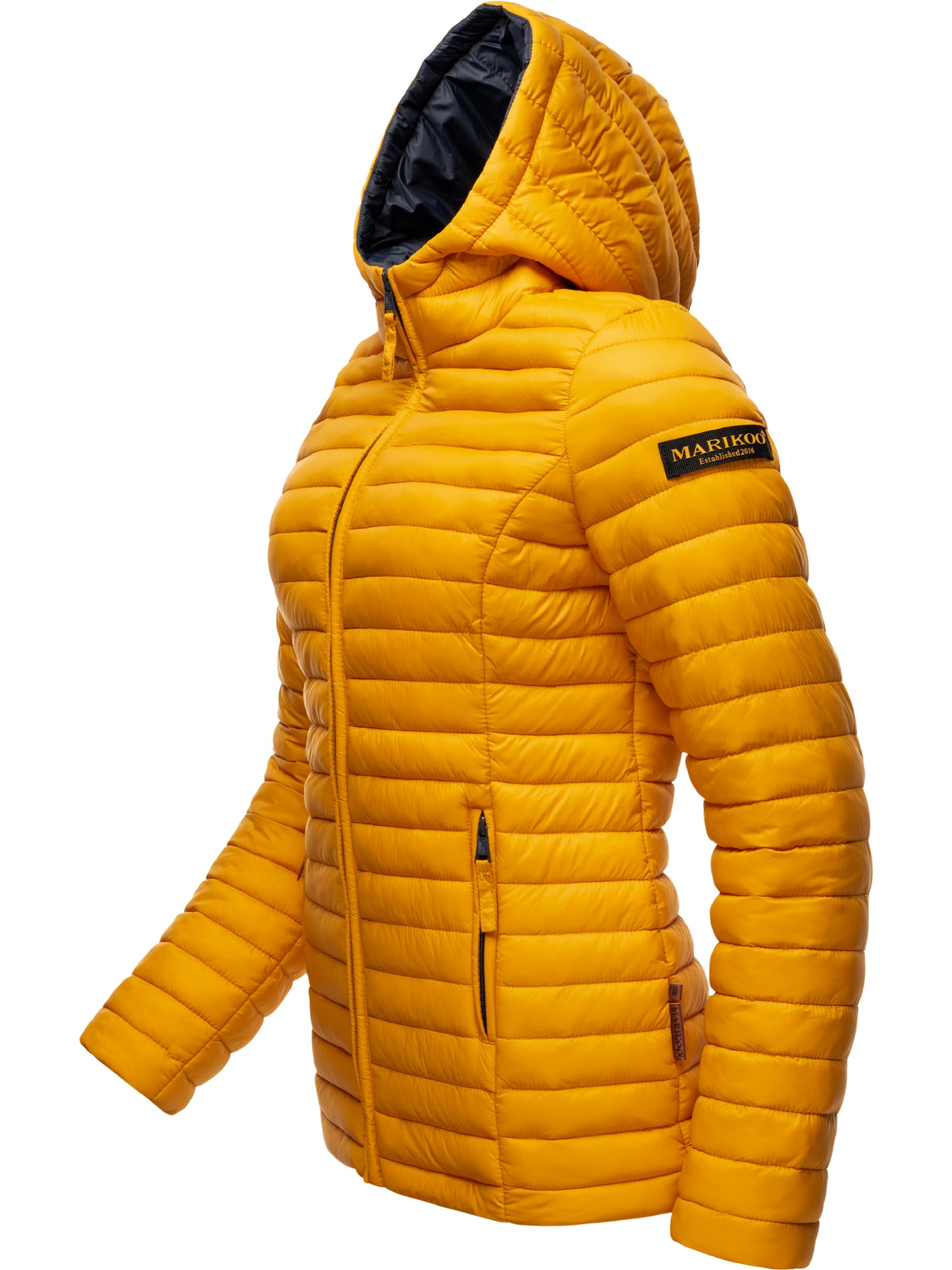 Leichte Steppjacke mit Kapuze "Asraa" Yellow