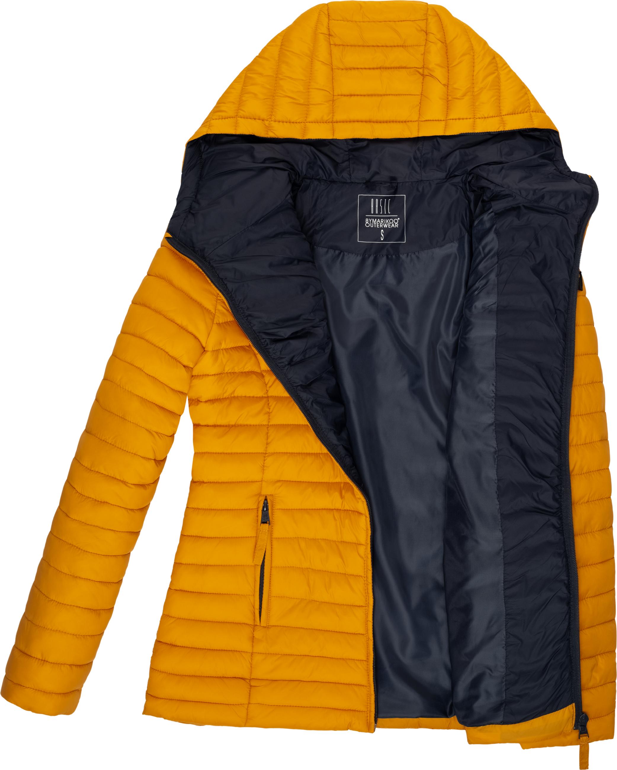 Leichte Steppjacke mit Kapuze "Asraa" Yellow