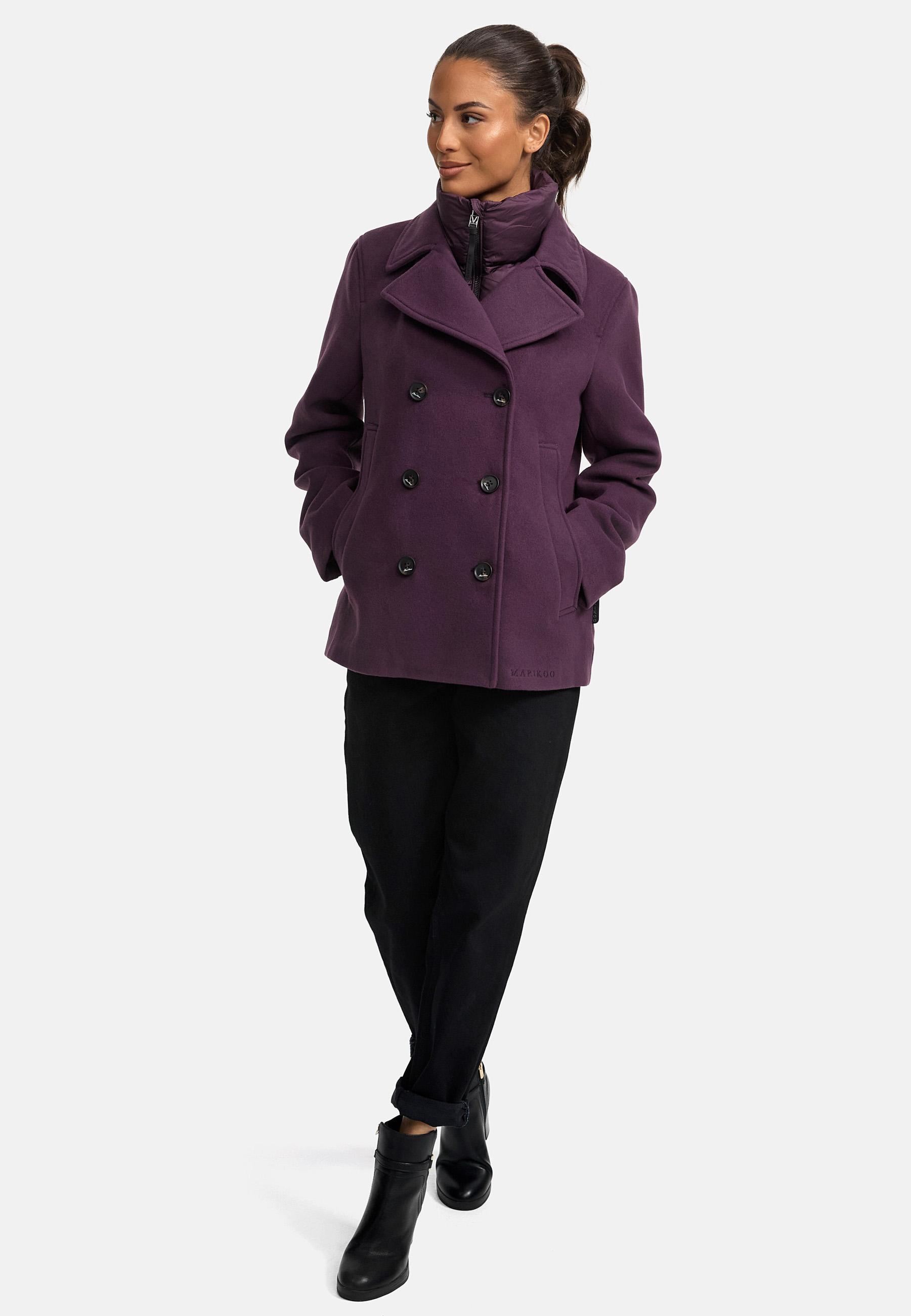 Kurzmantel in Wolloptik "Aylaraa 16" Dusty Plum