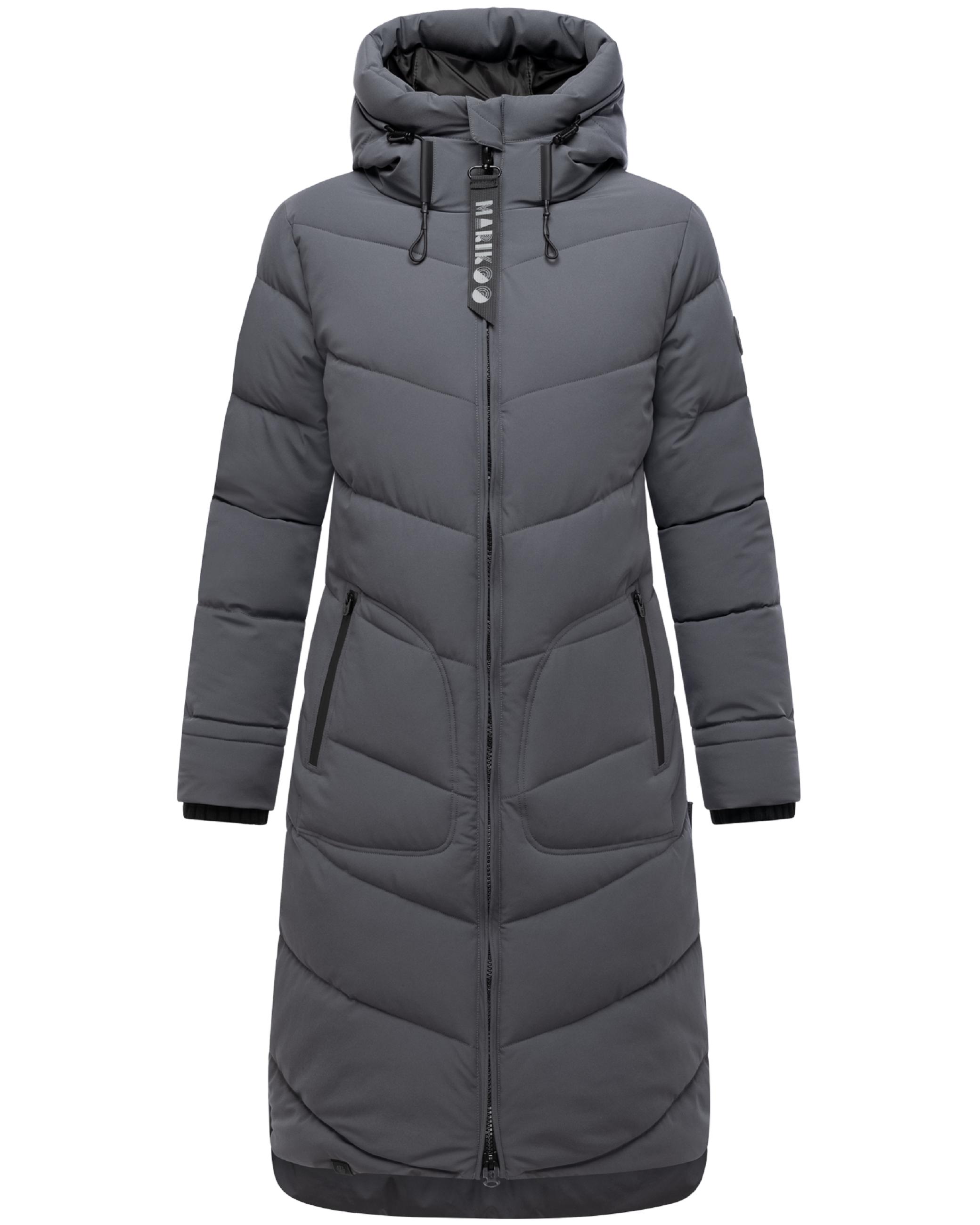Steppmantel mit Kapuze "Benikoo" Anthracite