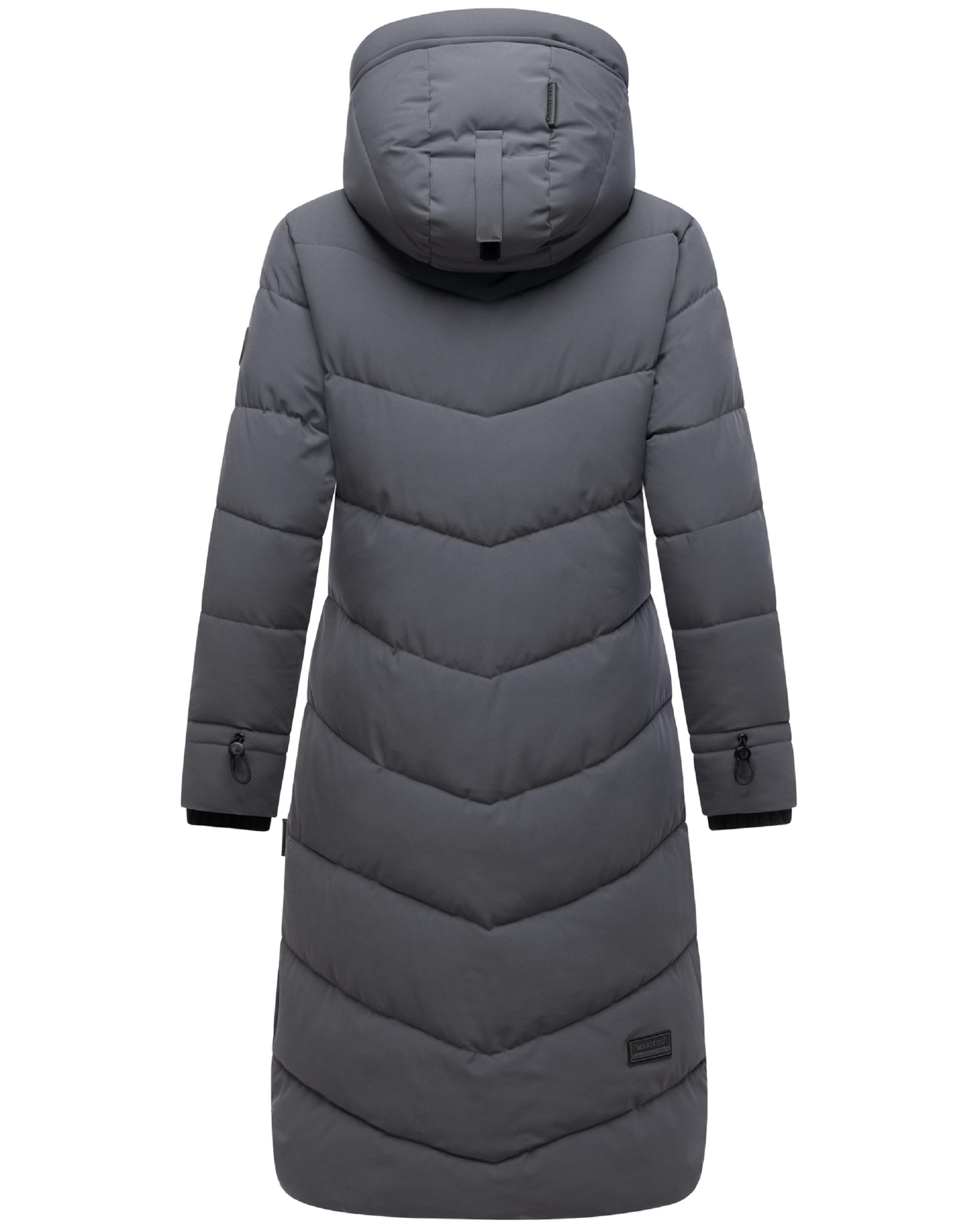 Steppmantel mit Kapuze "Benikoo" Anthracite