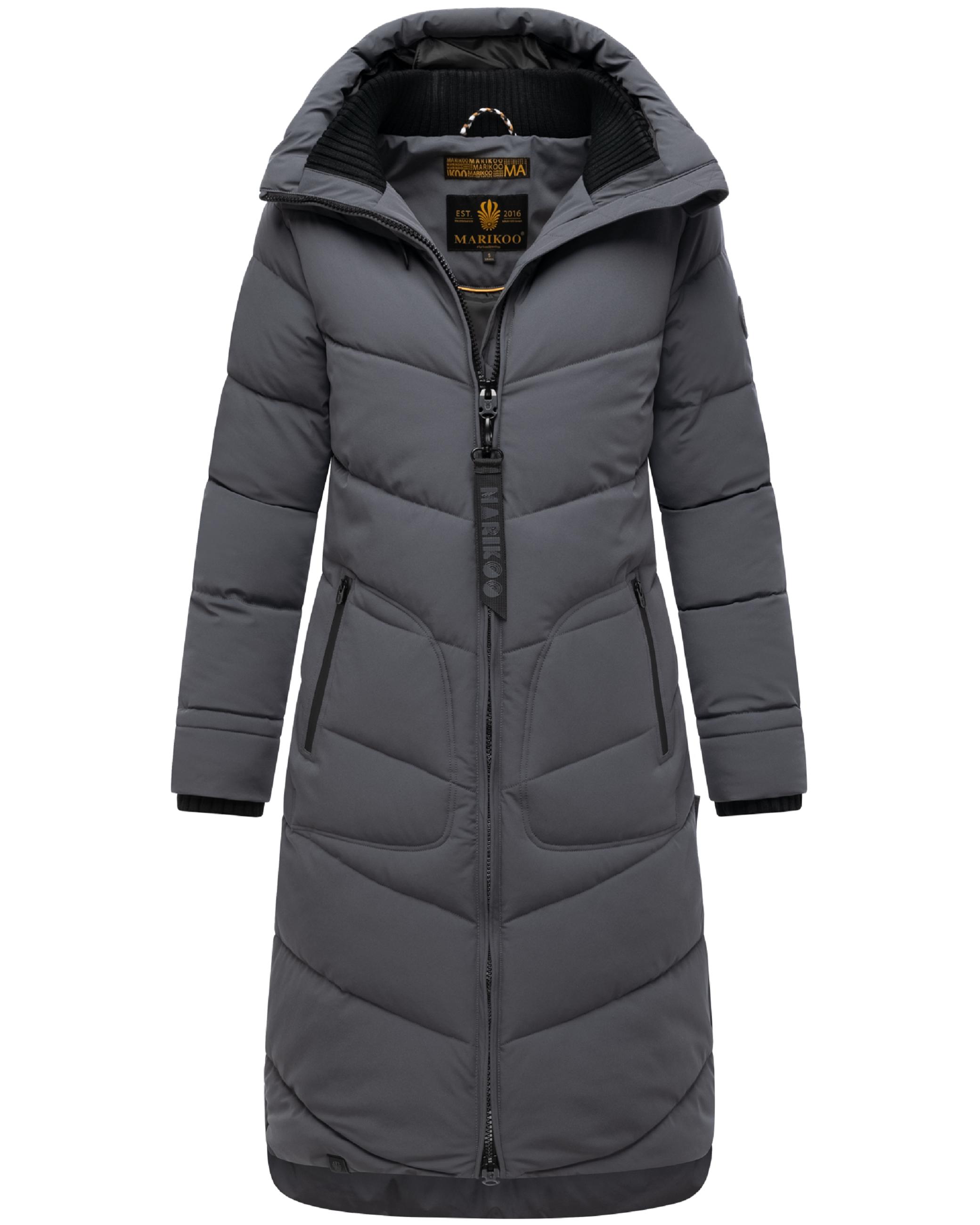 Steppmantel mit Kapuze "Benikoo" Anthracite