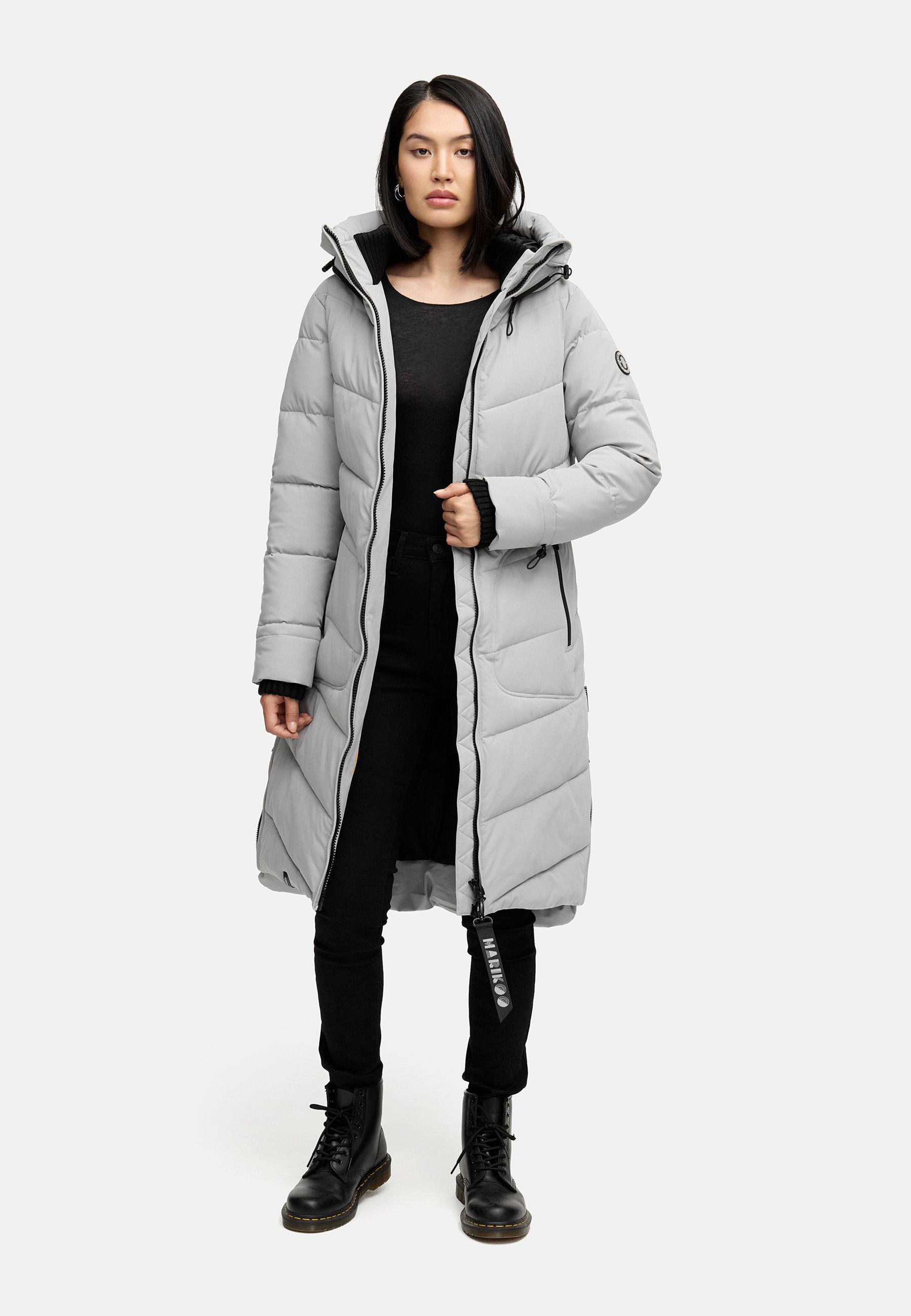 Steppmantel mit Kapuze "Benikoo" Grey