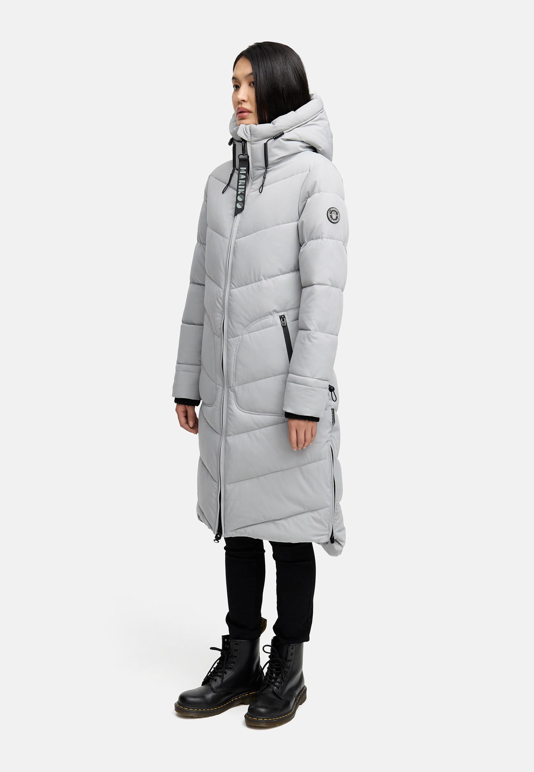 Steppmantel mit Kapuze "Benikoo" Grey