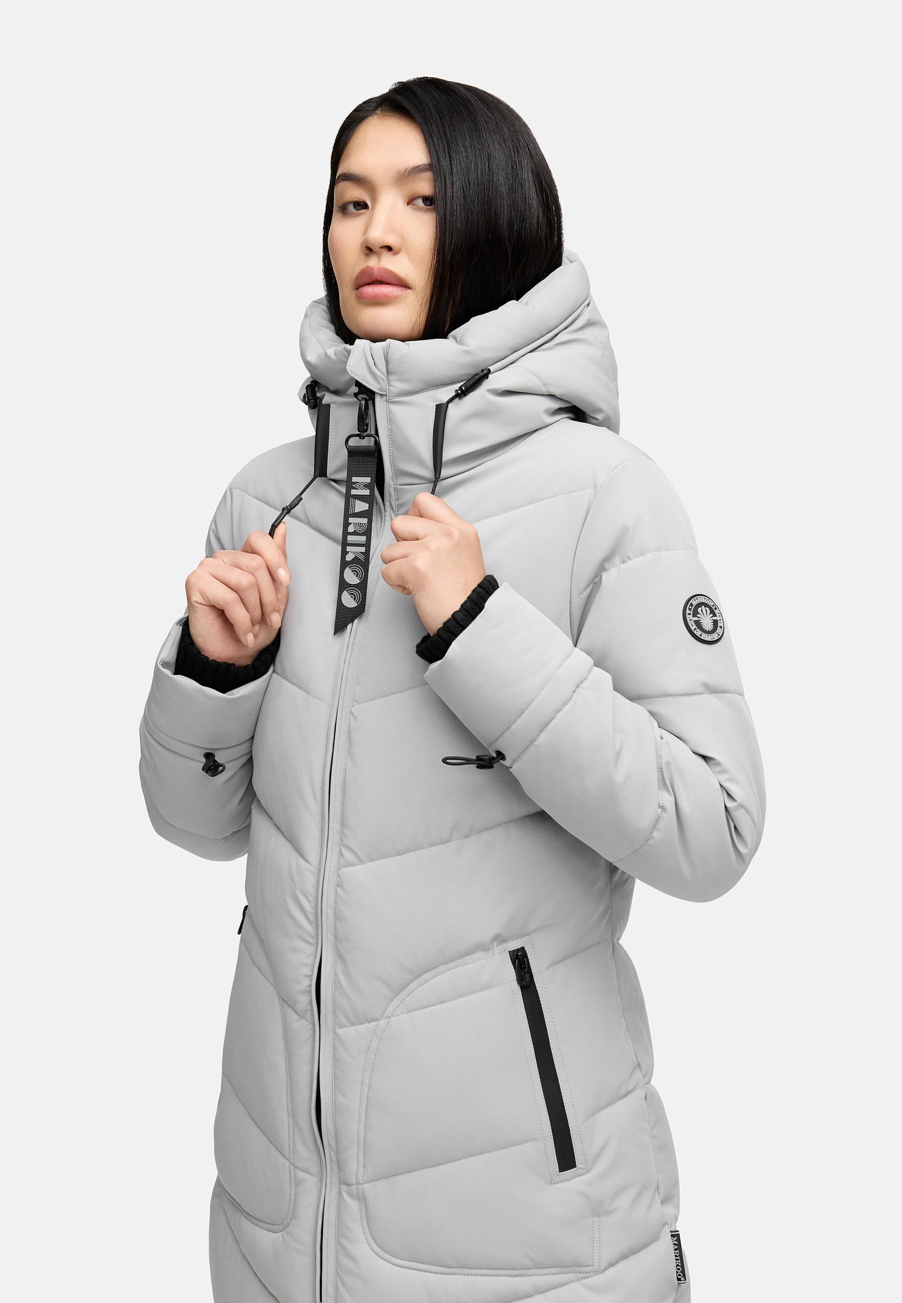 Steppmantel mit Kapuze "Benikoo" Grey