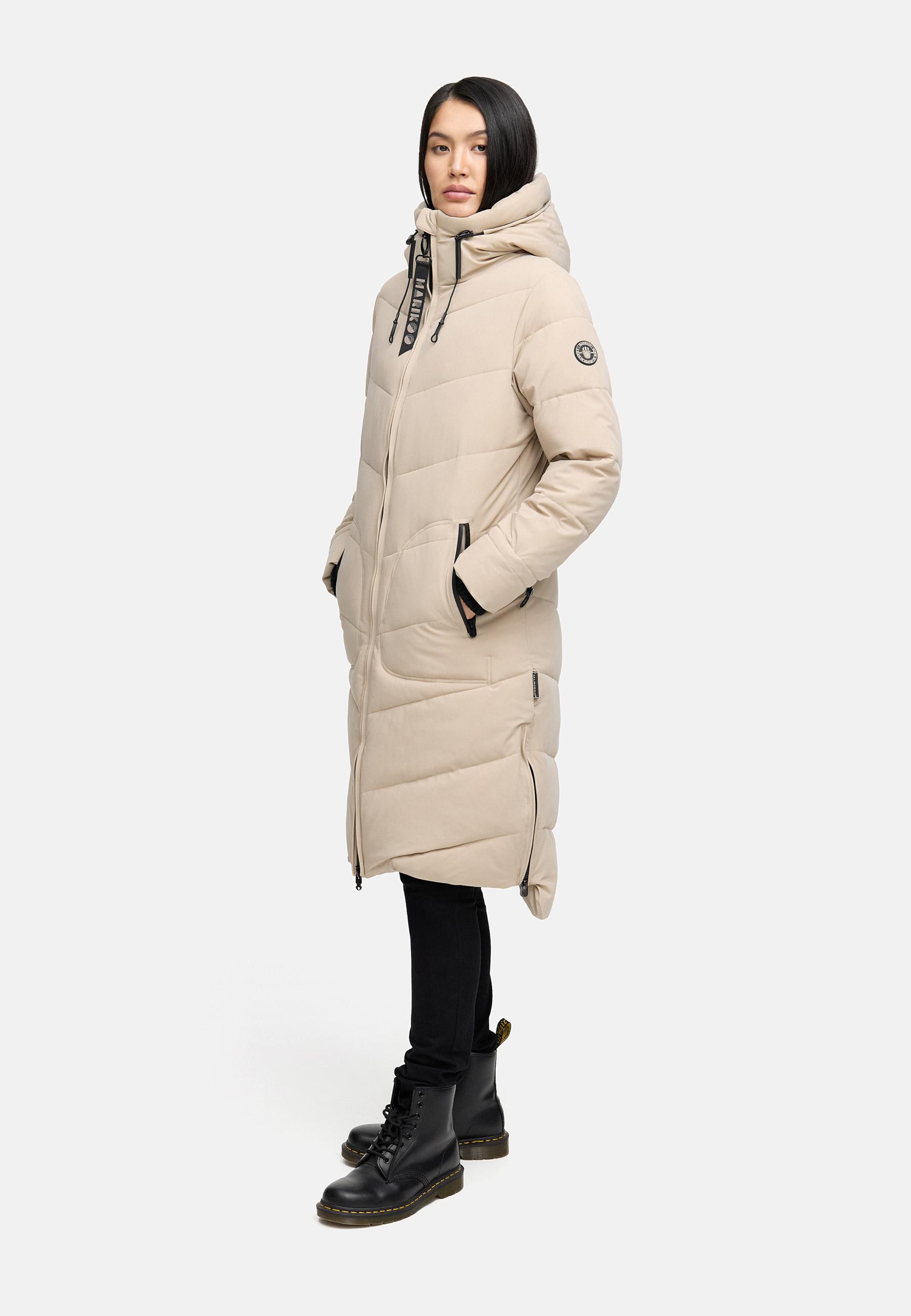 Steppmantel mit Kapuze "Benikoo" Light Taupe