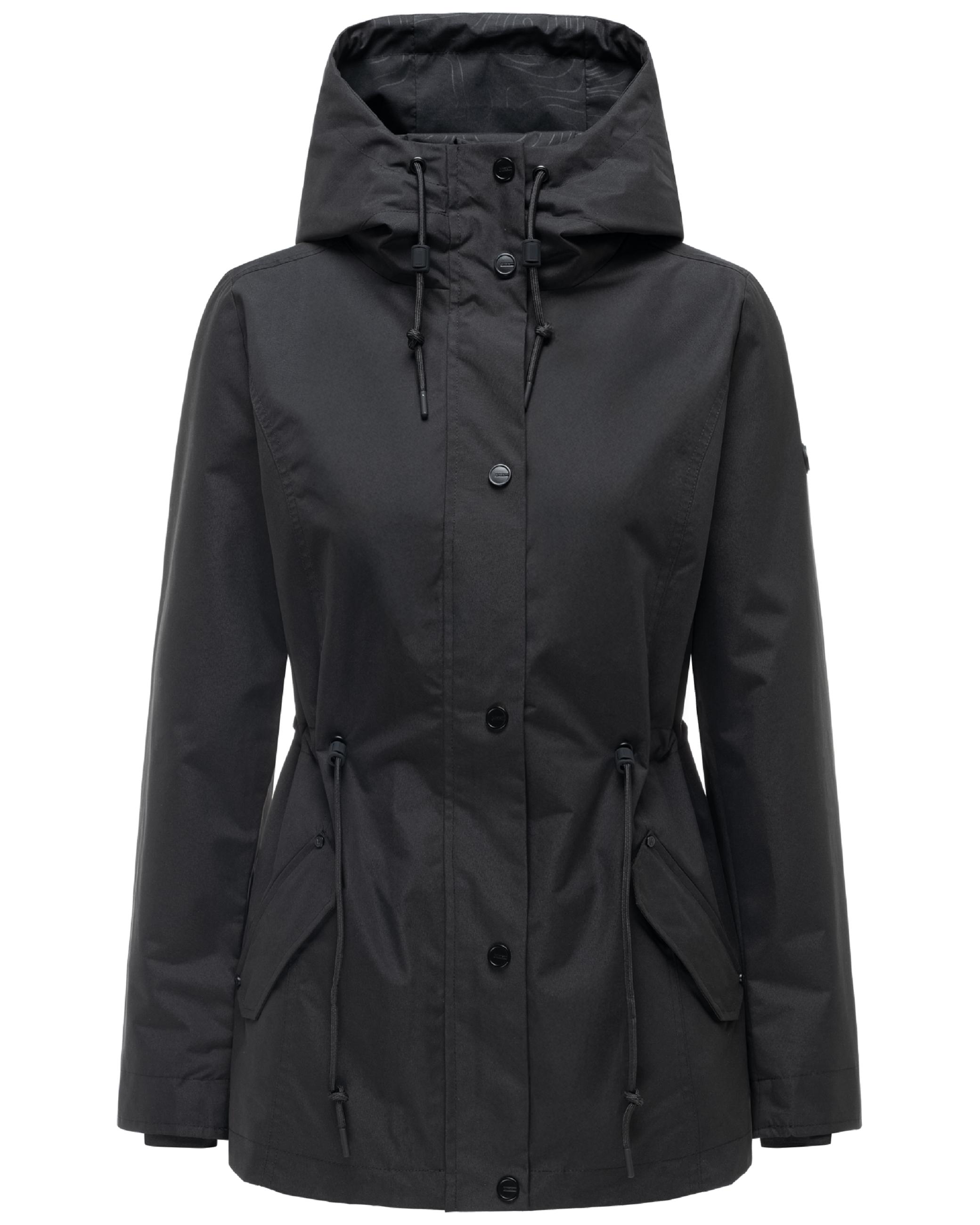 Übergangsjacke mit verstellbarer Kapuze "Bonbonparty 16" Black