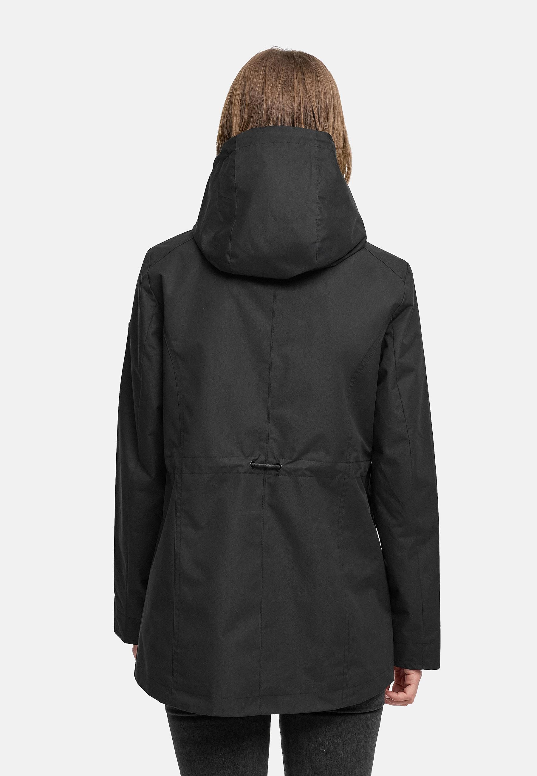 Übergangsjacke mit verstellbarer Kapuze "Bonbonparty 16" Black