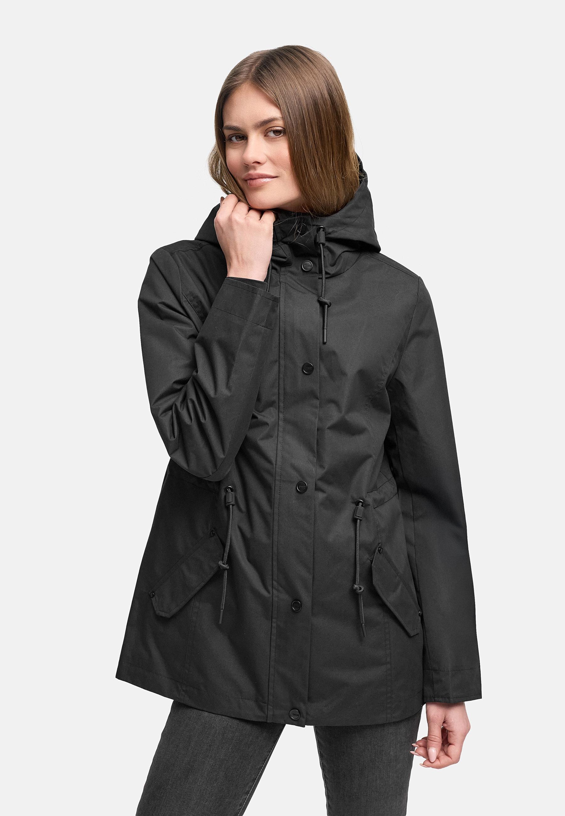 Übergangsjacke mit verstellbarer Kapuze "Bonbonparty 16" Black