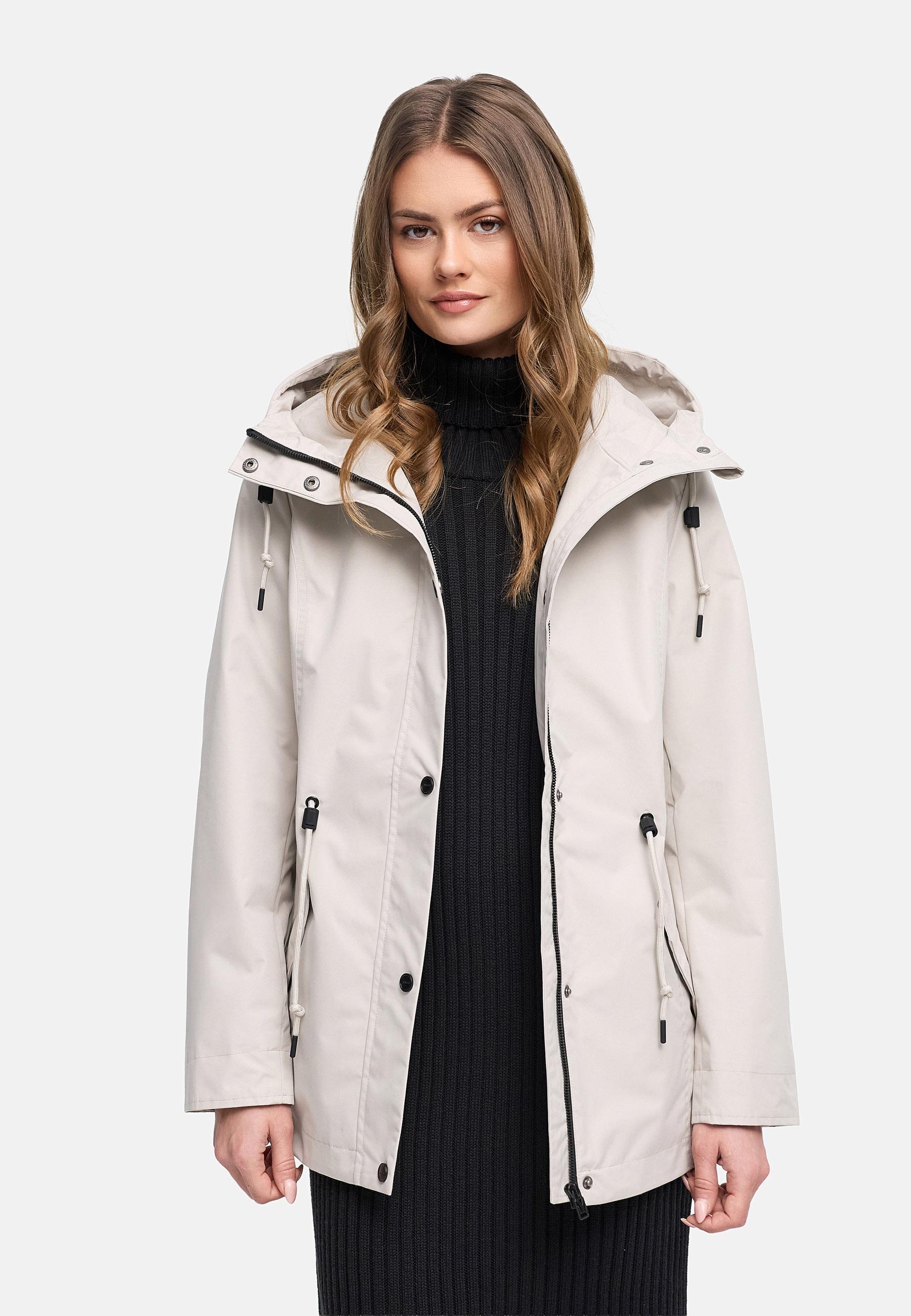 Übergangsjacke mit verstellbarer Kapuze "Bonbonparty 16" Bone