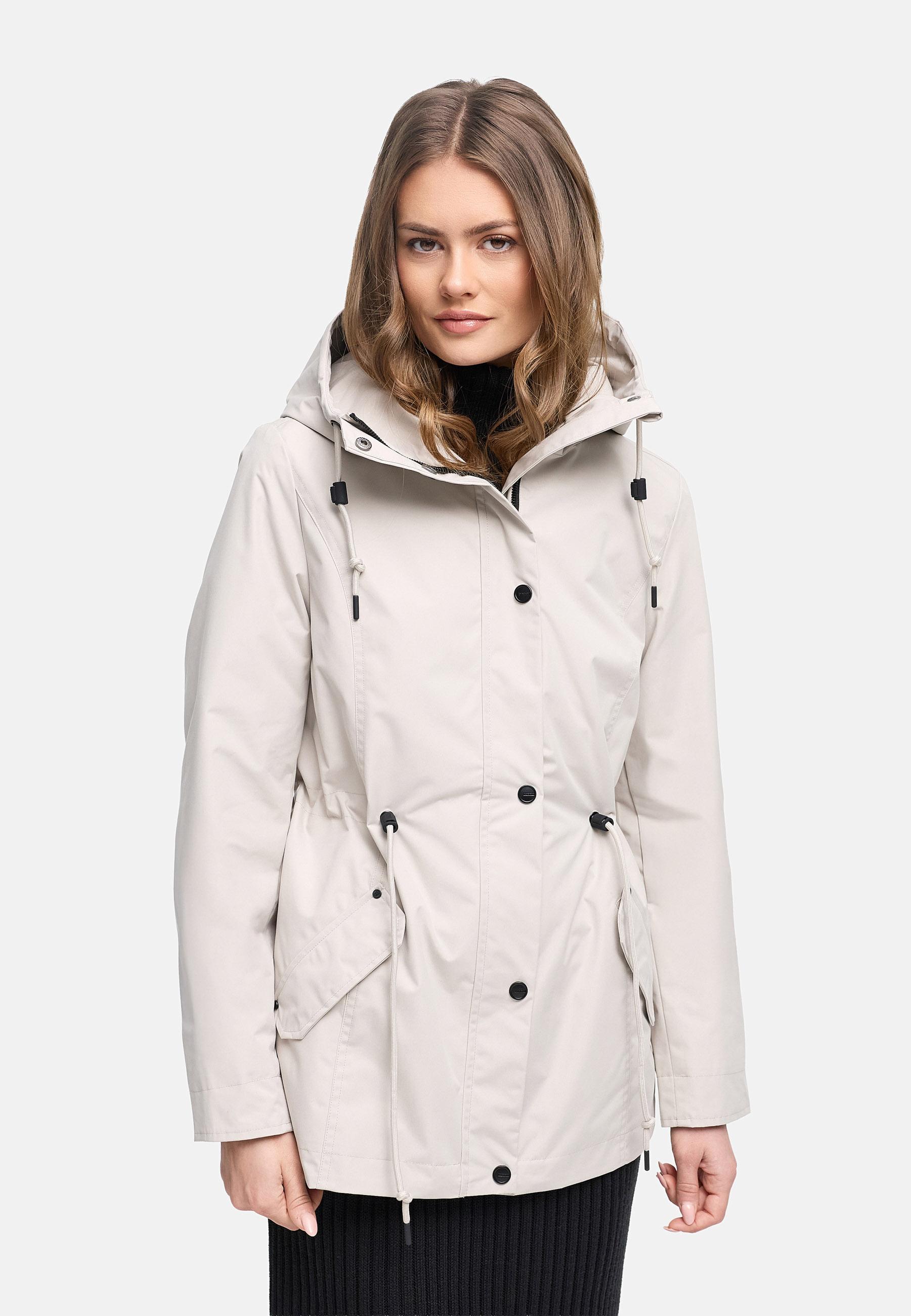 Übergangsjacke mit verstellbarer Kapuze "Bonbonparty 16" Bone