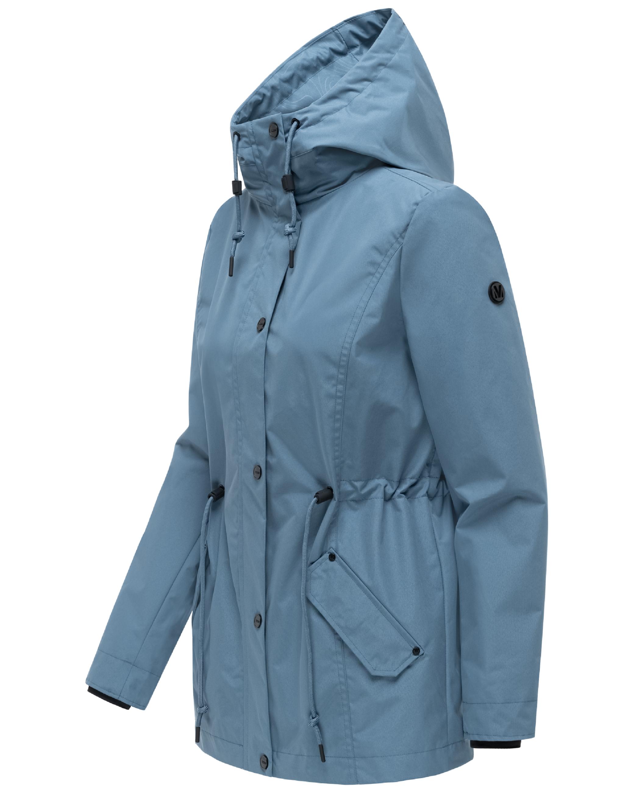 Übergangsjacke mit verstellbarer Kapuze "Bonbonparty 16" Dusty Blue