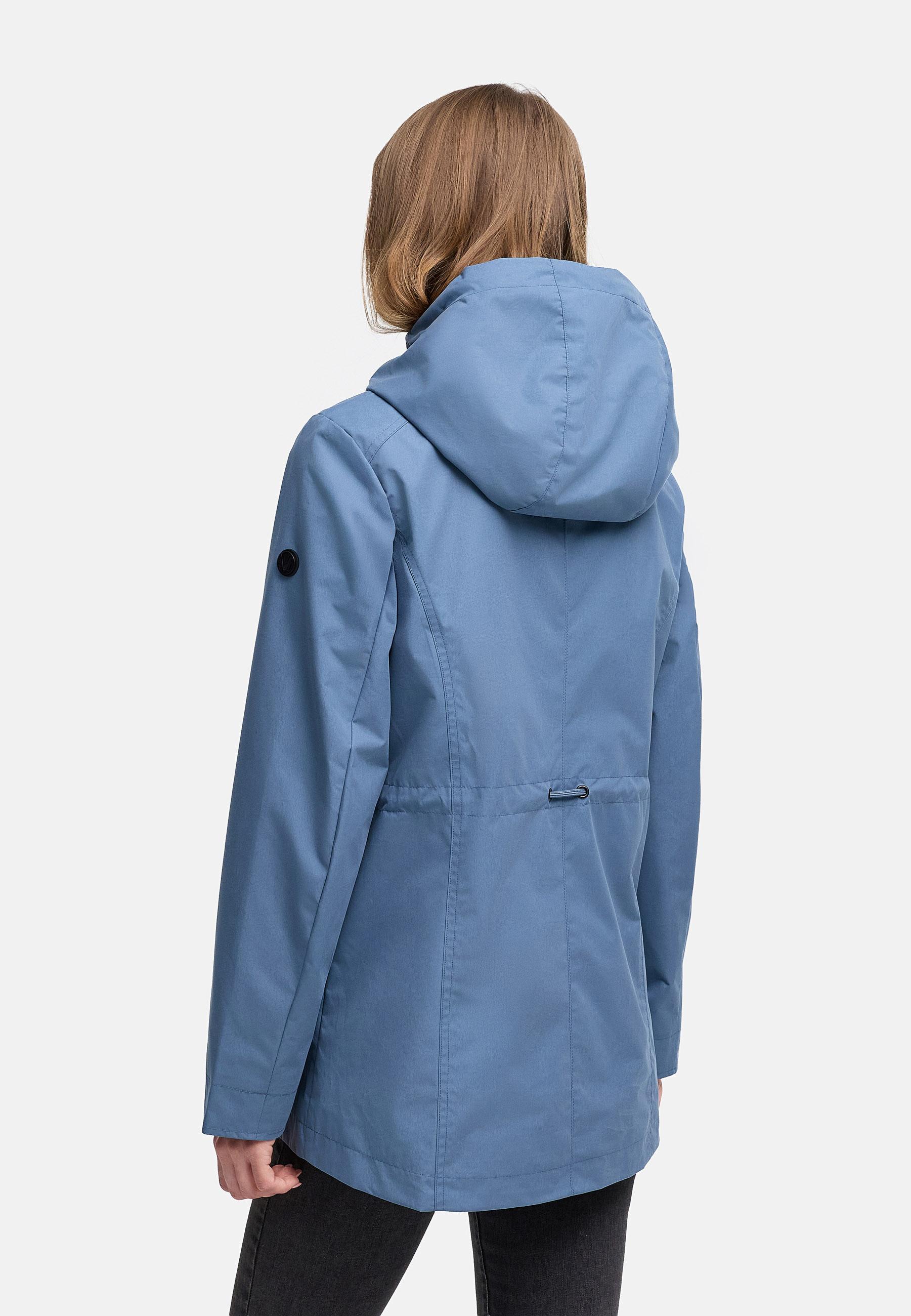 Übergangsjacke mit verstellbarer Kapuze "Bonbonparty 16" Dusty Blue