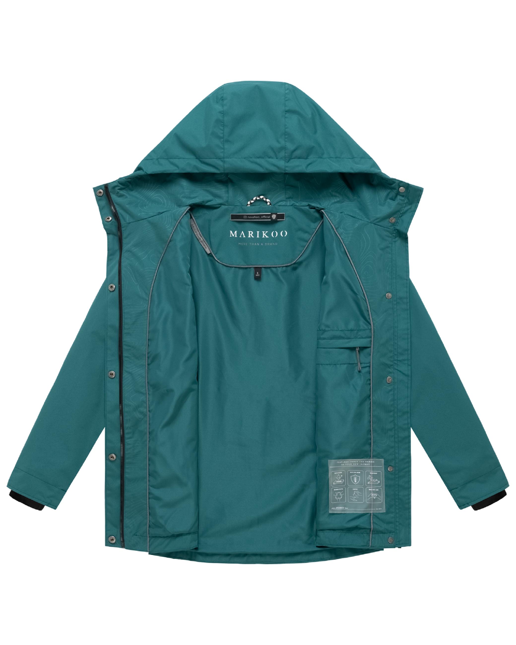 Übergangsjacke mit verstellbarer Kapuze "Bonbonparty 16" Ocean Green