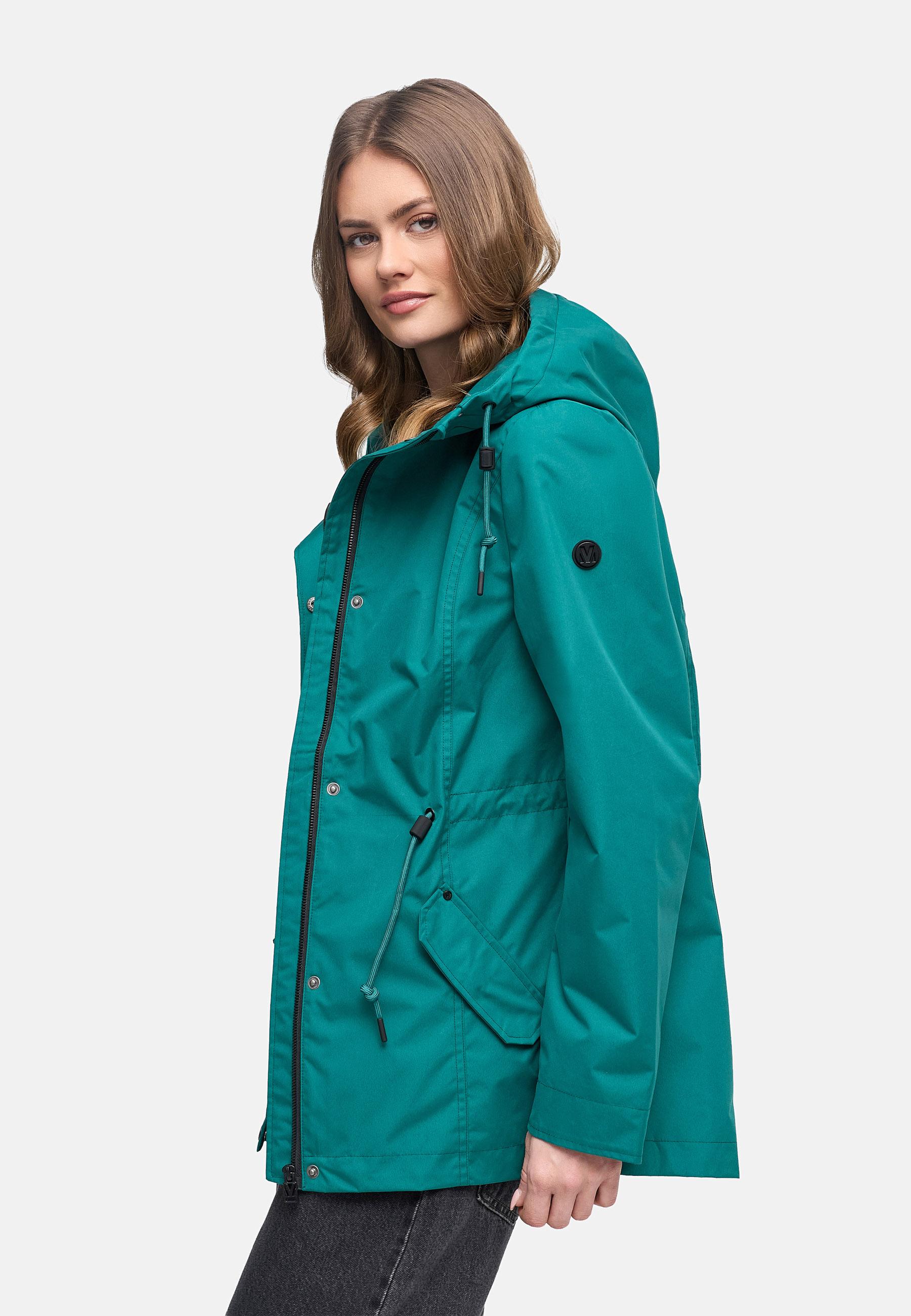 Übergangsjacke mit verstellbarer Kapuze "Bonbonparty 16" Ocean Green