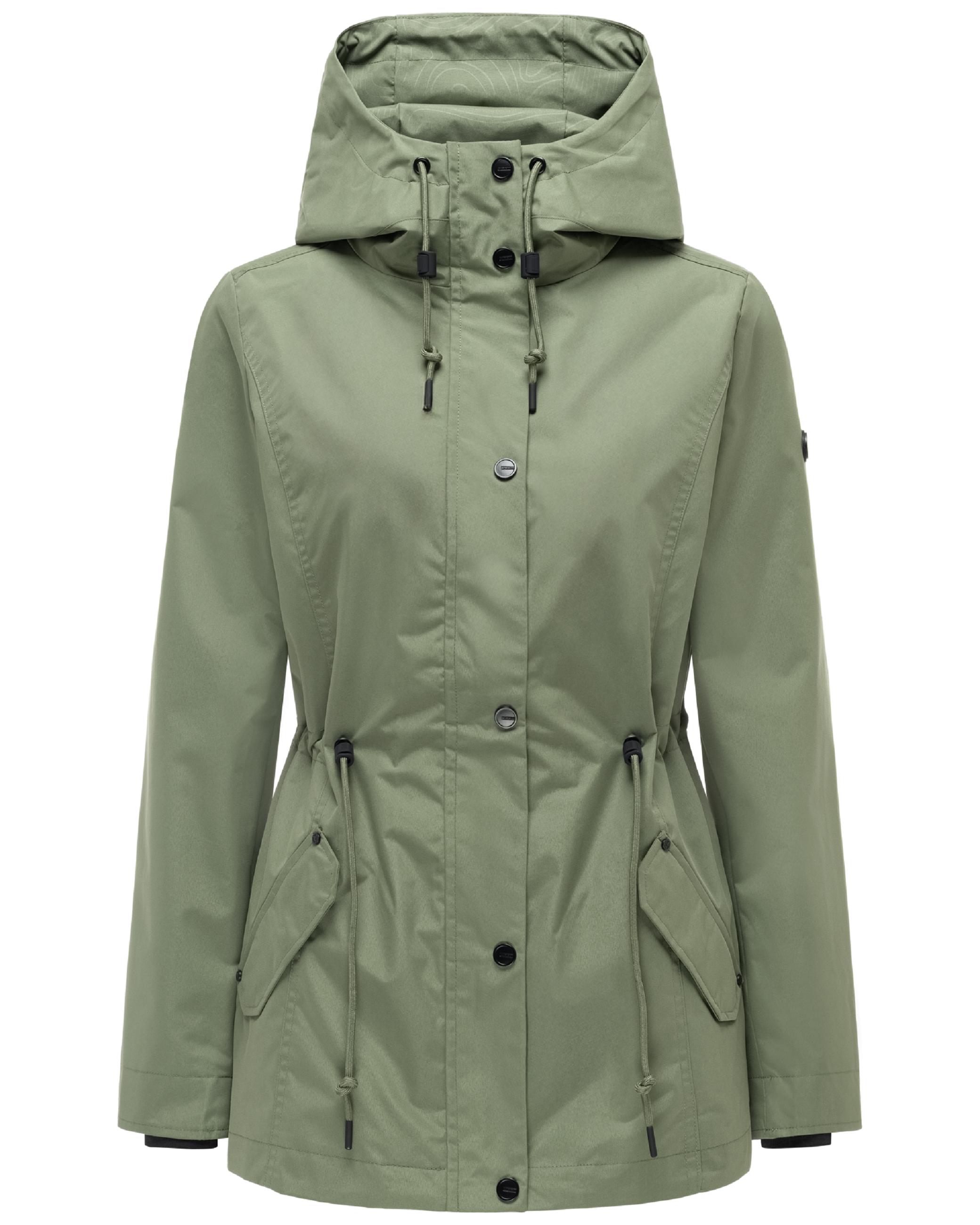 Übergangsjacke mit verstellbarer Kapuze "Bonbonparty 16" Olive Leaf