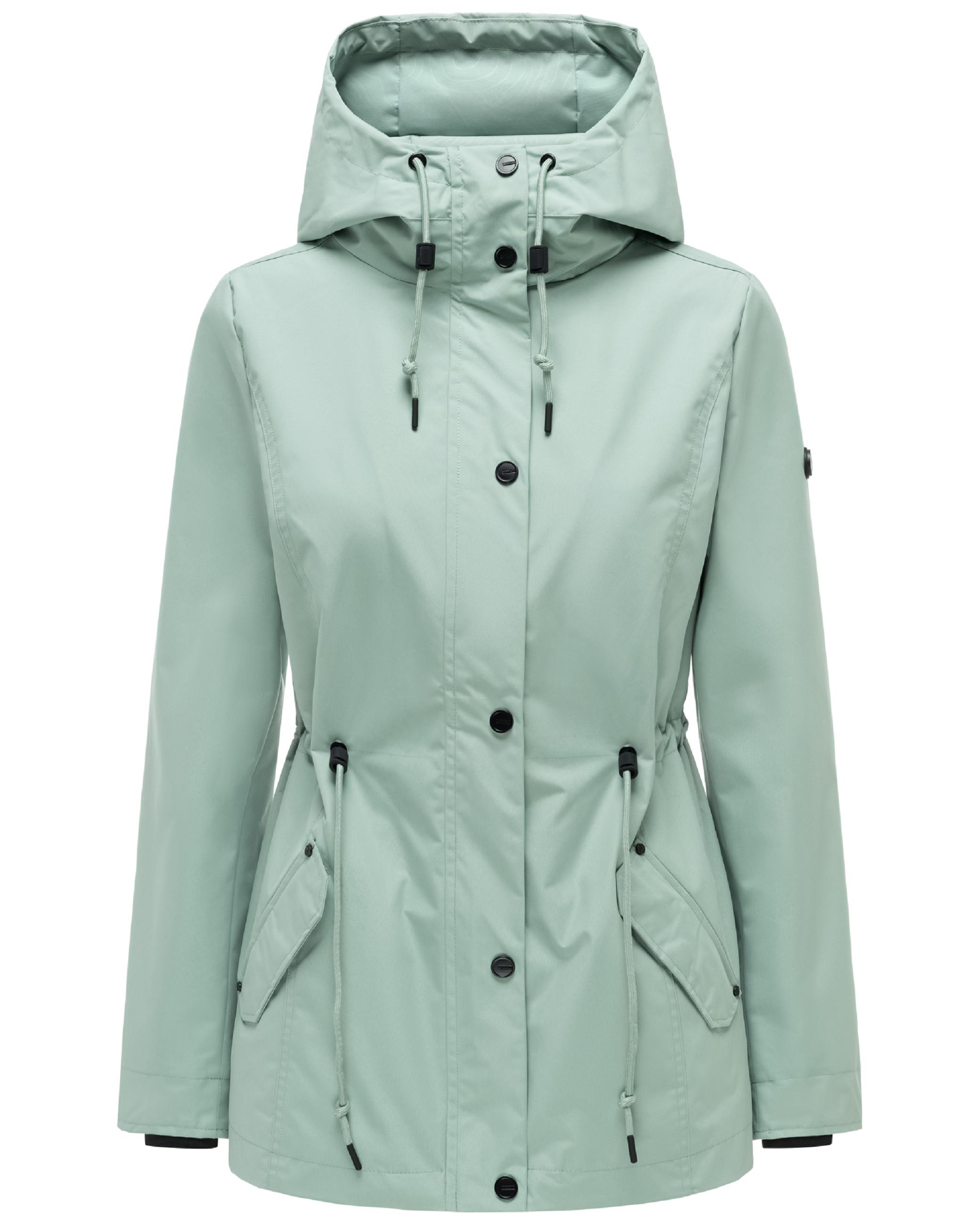 Übergangsjacke mit verstellbarer Kapuze "Bonbonparty 16" Smokey Mint