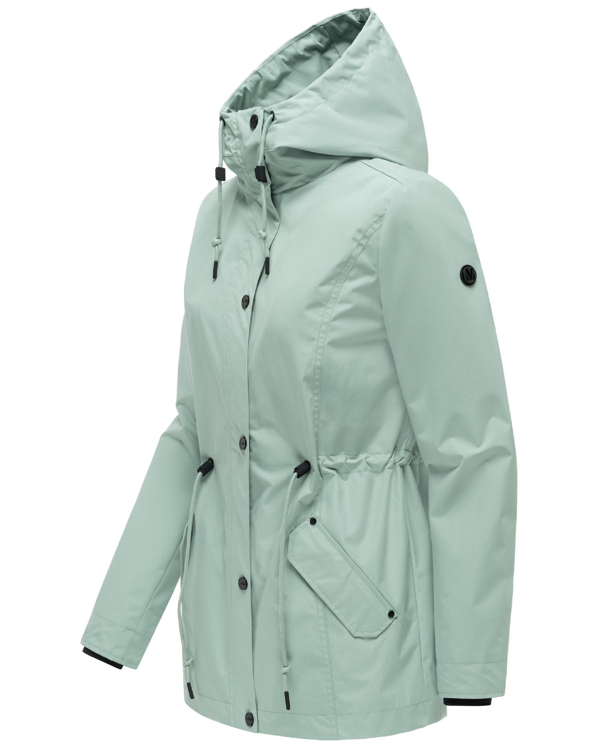 Übergangsjacke mit verstellbarer Kapuze "Bonbonparty 16" Smokey Mint
