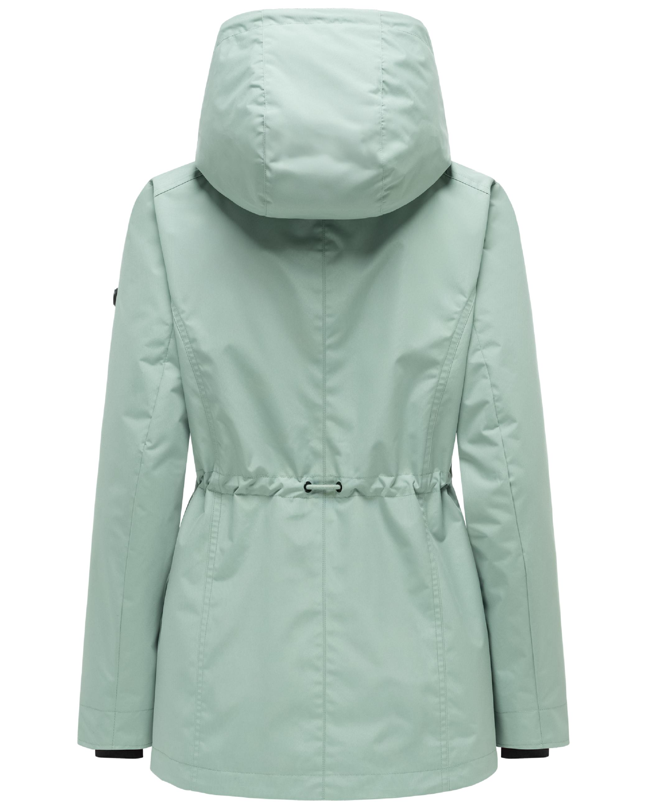 Übergangsjacke mit verstellbarer Kapuze "Bonbonparty 16" Smokey Mint