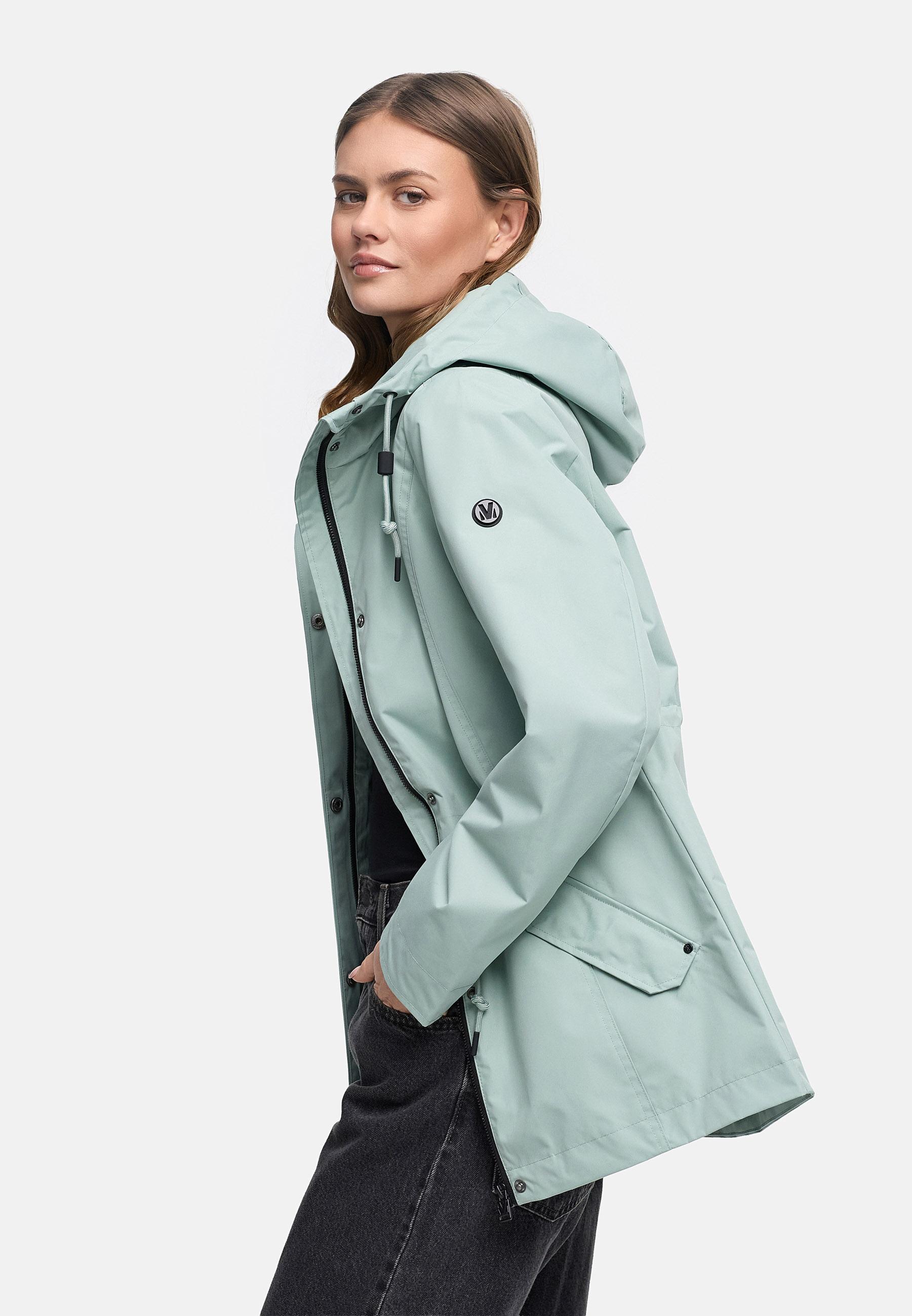 Übergangsjacke mit verstellbarer Kapuze "Bonbonparty 16" Smokey Mint
