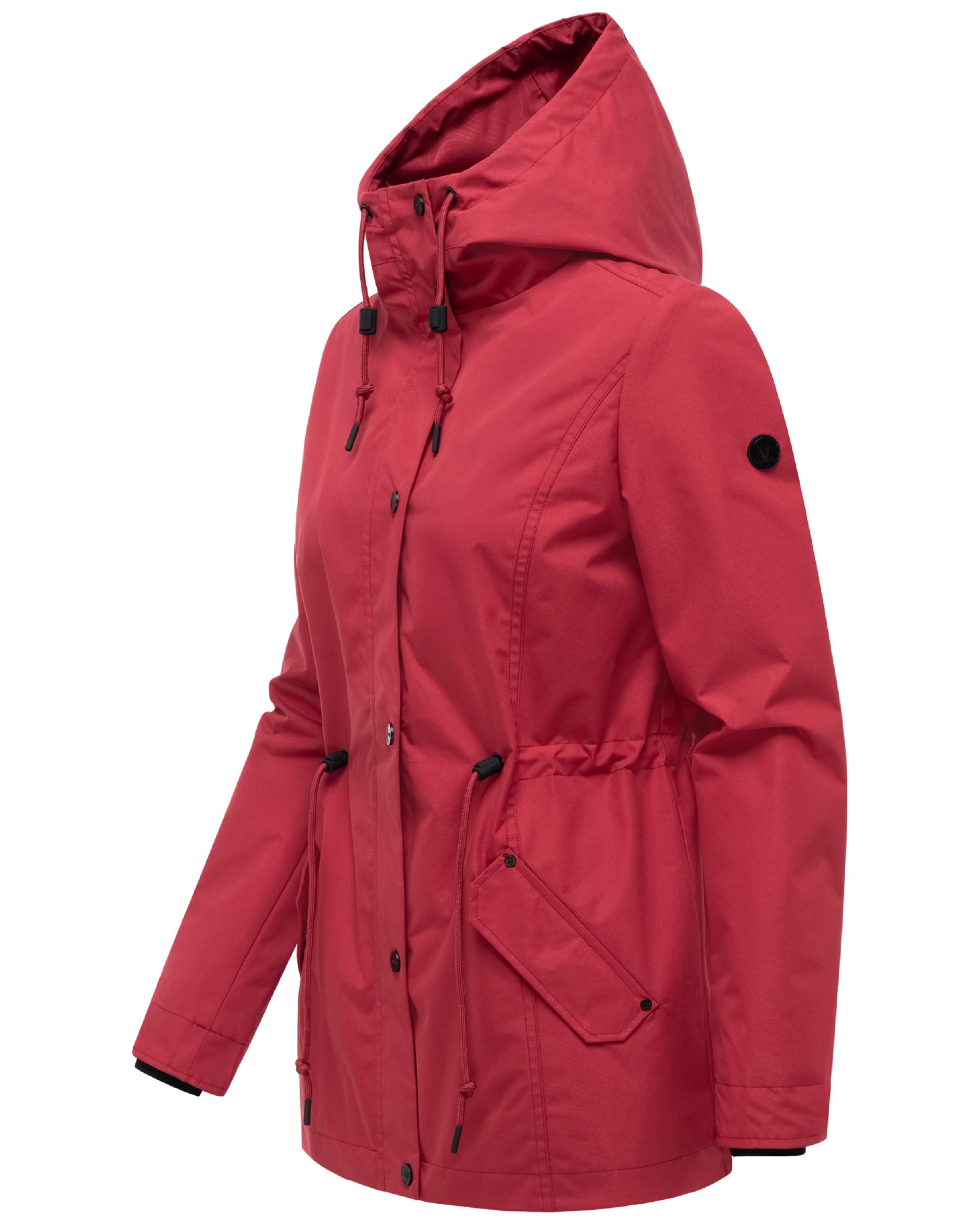 Übergangsjacke mit verstellbarer Kapuze "Bonbonparty 16" Velvet Red